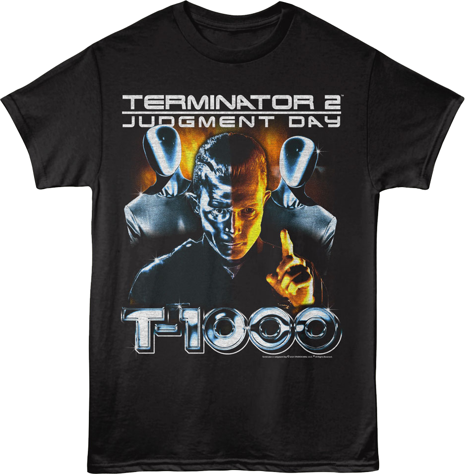T-1000 Terminator 2 Judgment Day T-Shirt Hoodie, Sweatshirt | CiraTrend.com (Image 1)