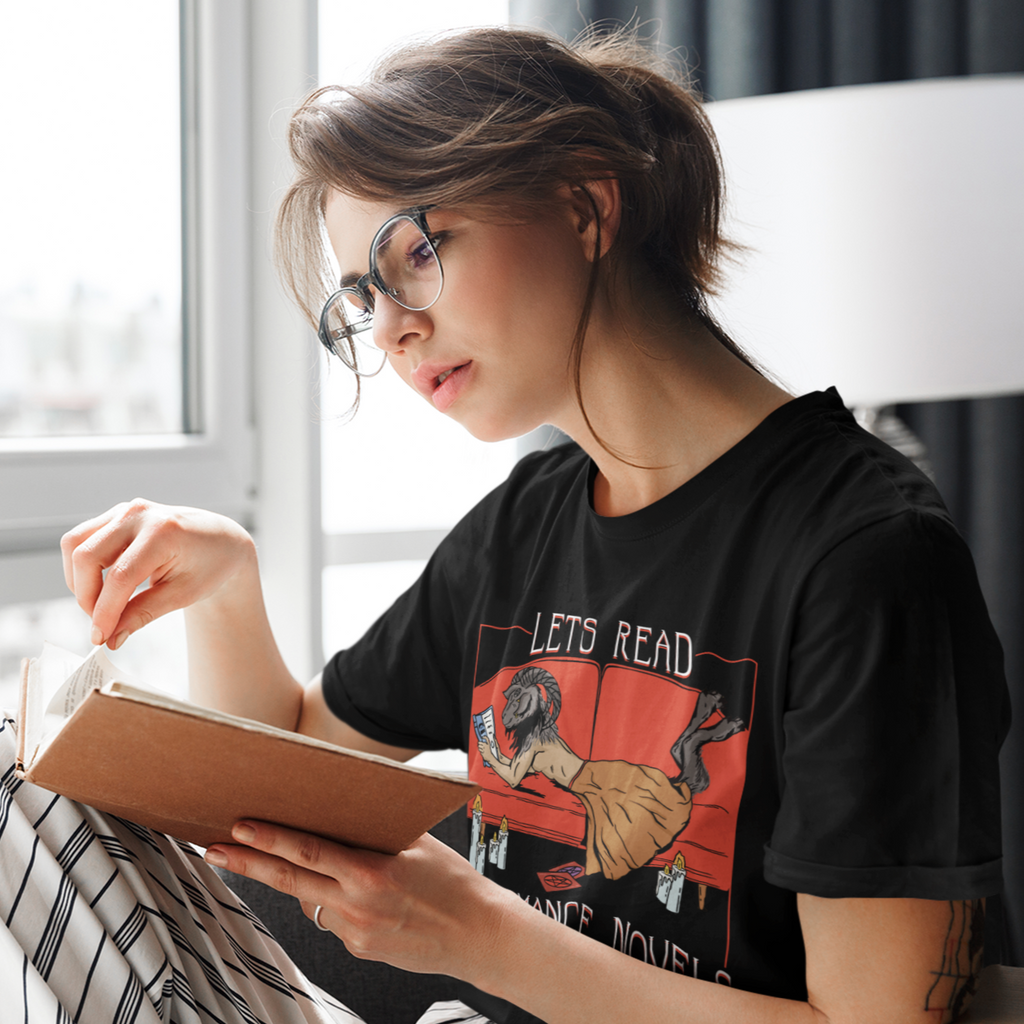 Let's Read Necromance Novels Together T-Shirt Hoodie, Sweatshirt | CiraTrend.com (Image 2)