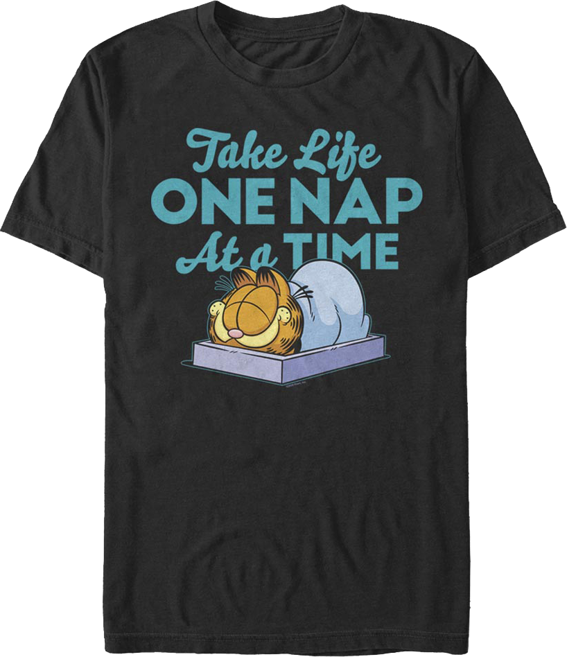 Take Life One Nap At A Time Garfield T-Shirt Hoodie, Sweatshirt | CiraTrend.com (Image 1)