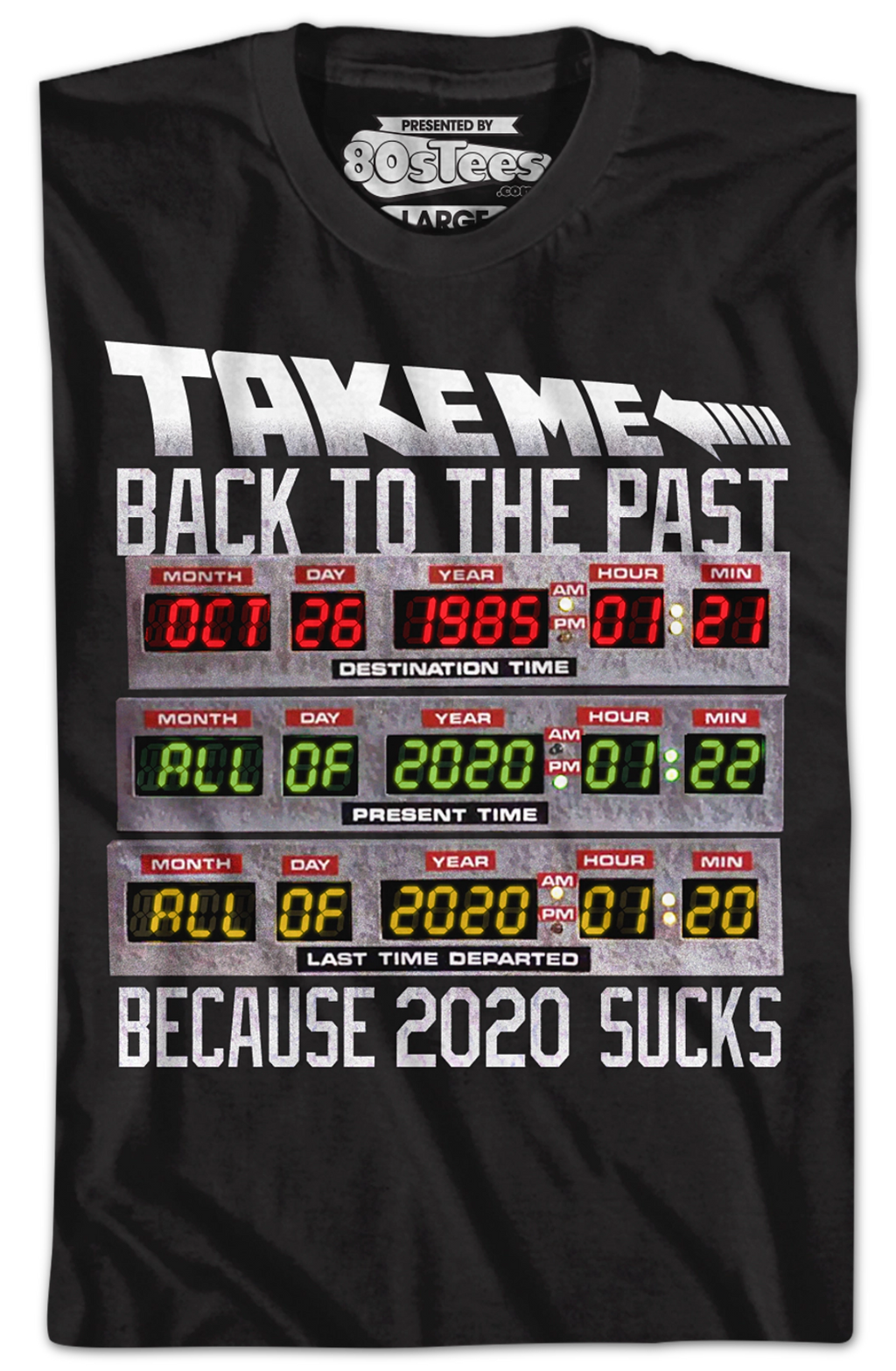 Take Me Back To The Past 2020 Sucks Back To The Future T-Shirt Hoodie, Sweatshirt | CiraTrend.com (Image 2)
