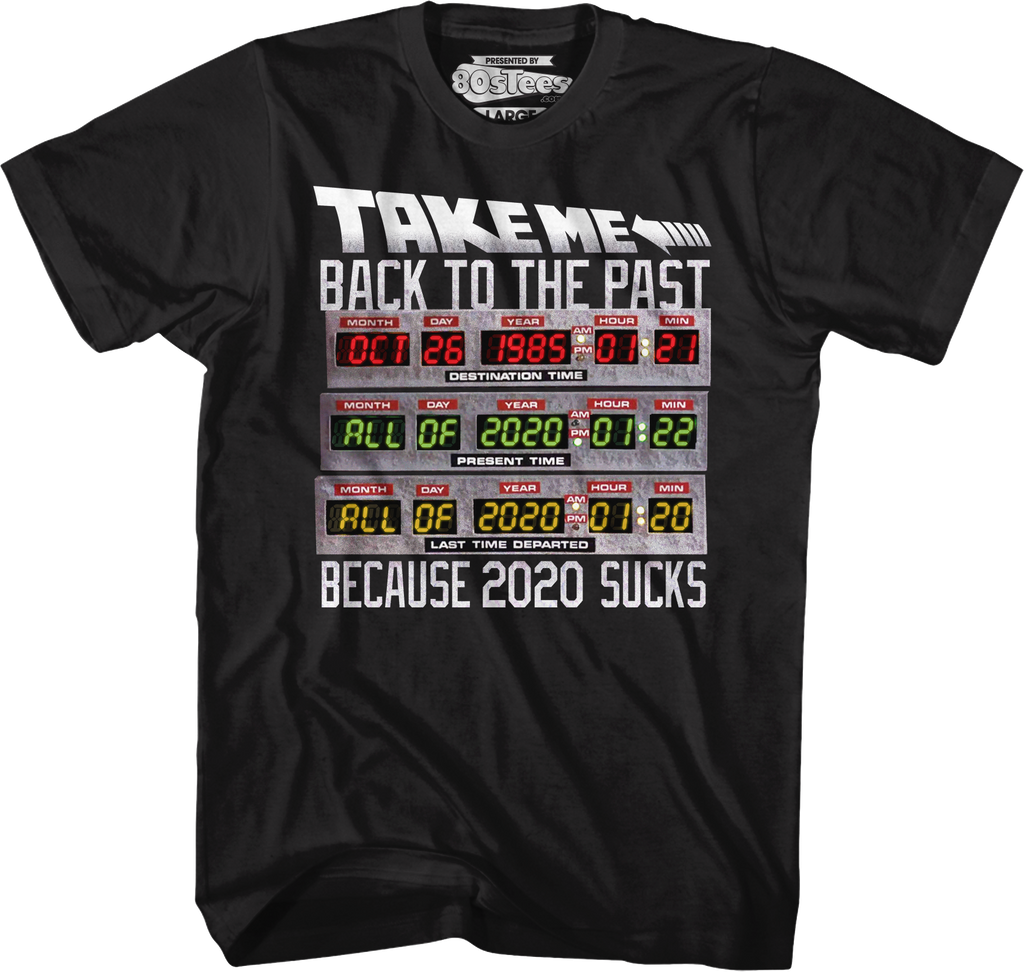 Take Me Back To The Past 2020 Sucks Back To The Future T-Shirt Hoodie, Sweatshirt | CiraTrend.com (Image 1)