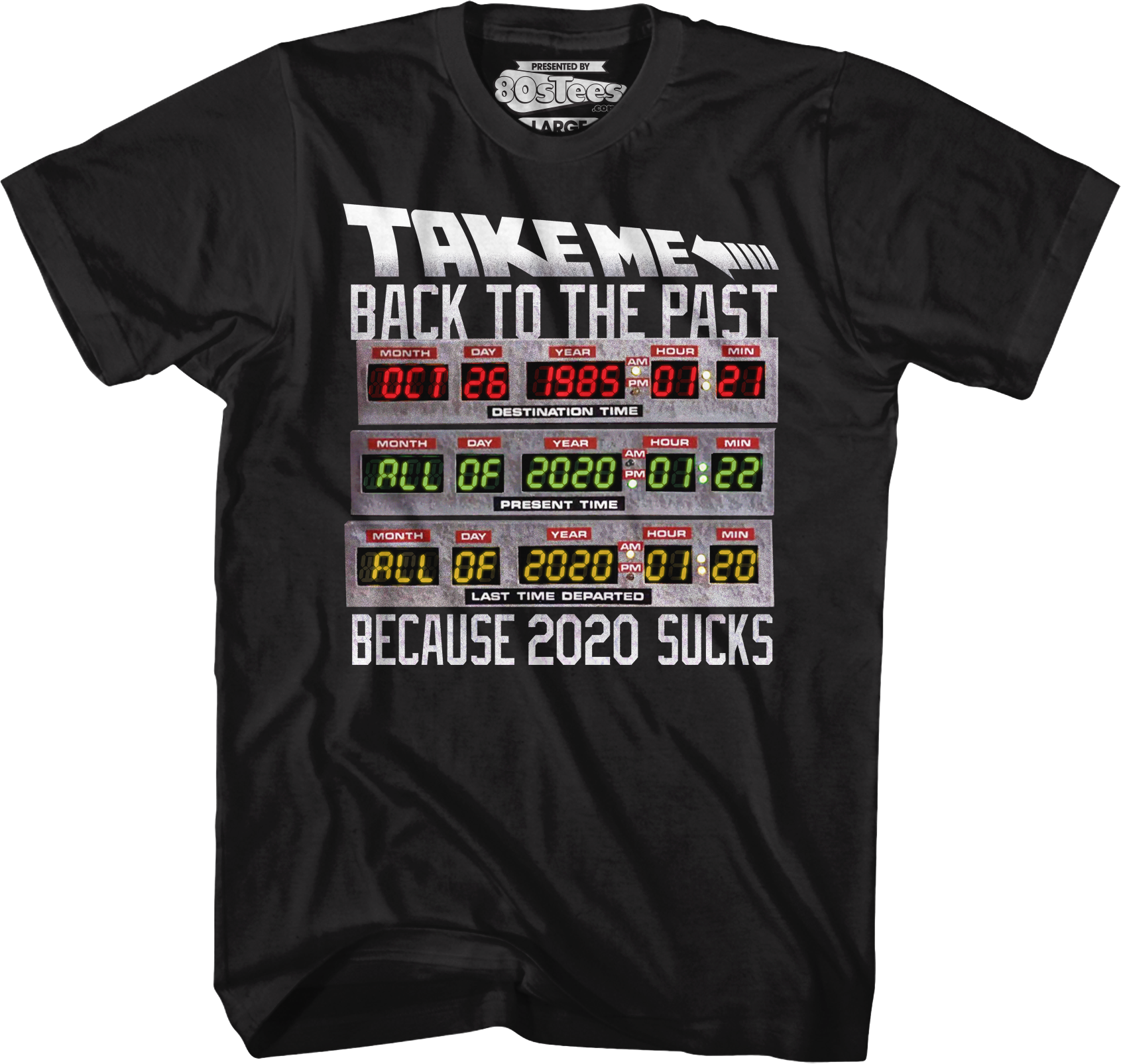 Take Me Back To The Past 2020 Sucks Back To The Future T-Shirt Hoodie, Sweatshirt | CiraTrend.com (Image 1)