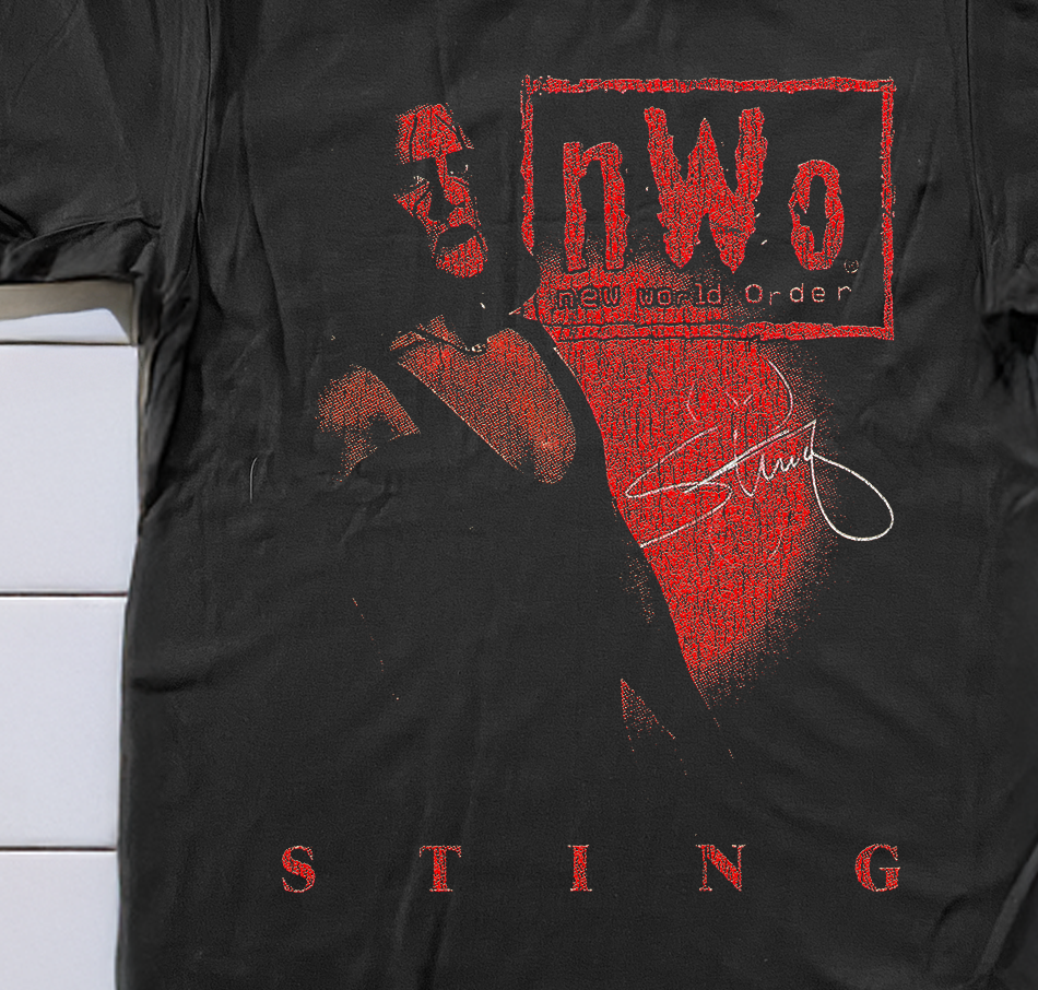 90'S STING NWO BLACK WASHED T-SHIRT