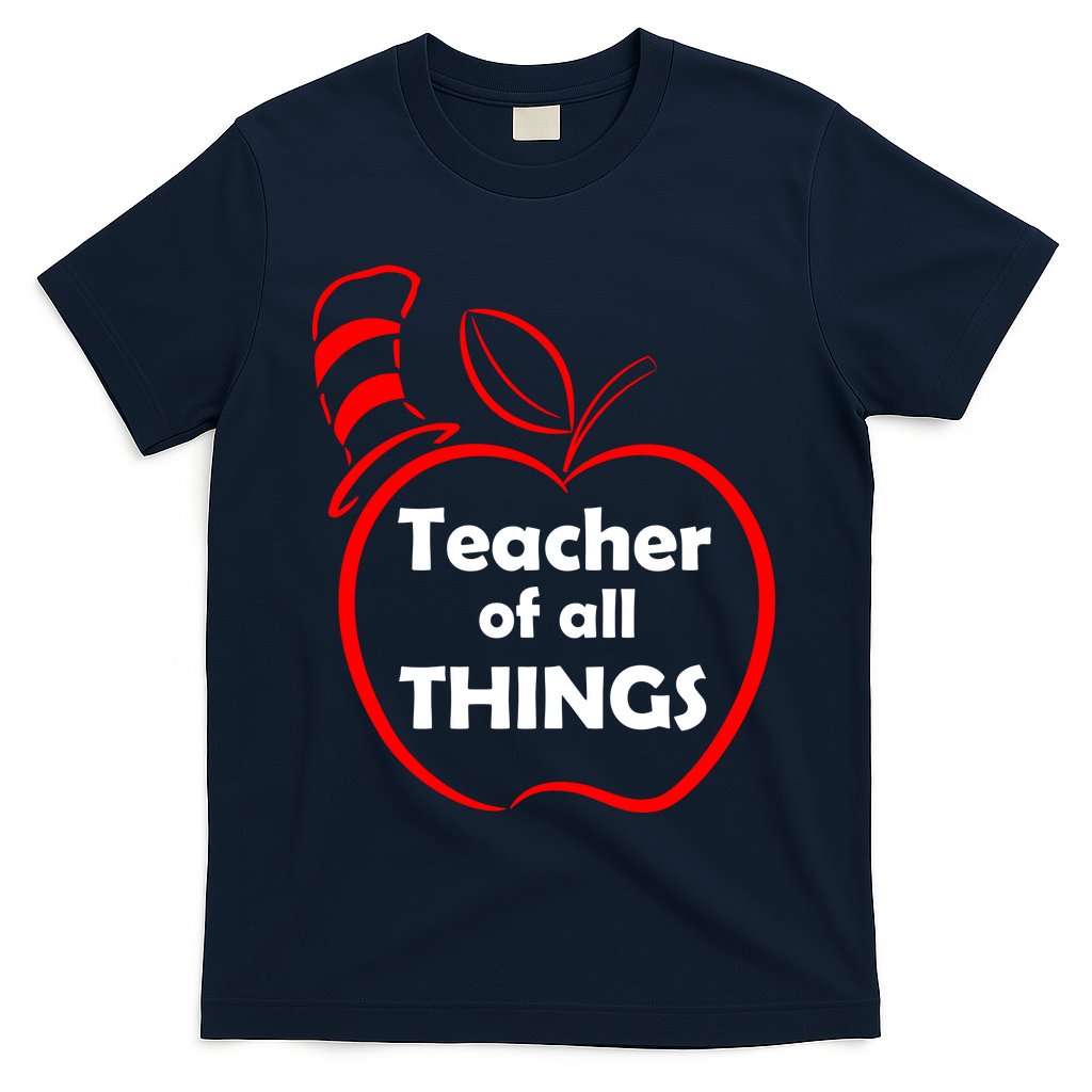 Teacher of All Things Apple Logo T-Shirt