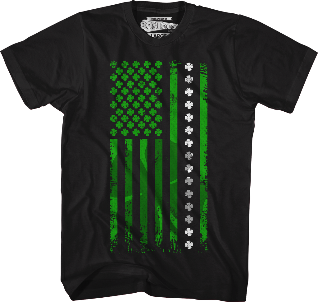 Shamrock Flag St. Patrick's Day T-Shirt Hoodie, Sweatshirt | CiraTrend.com (Image 1)