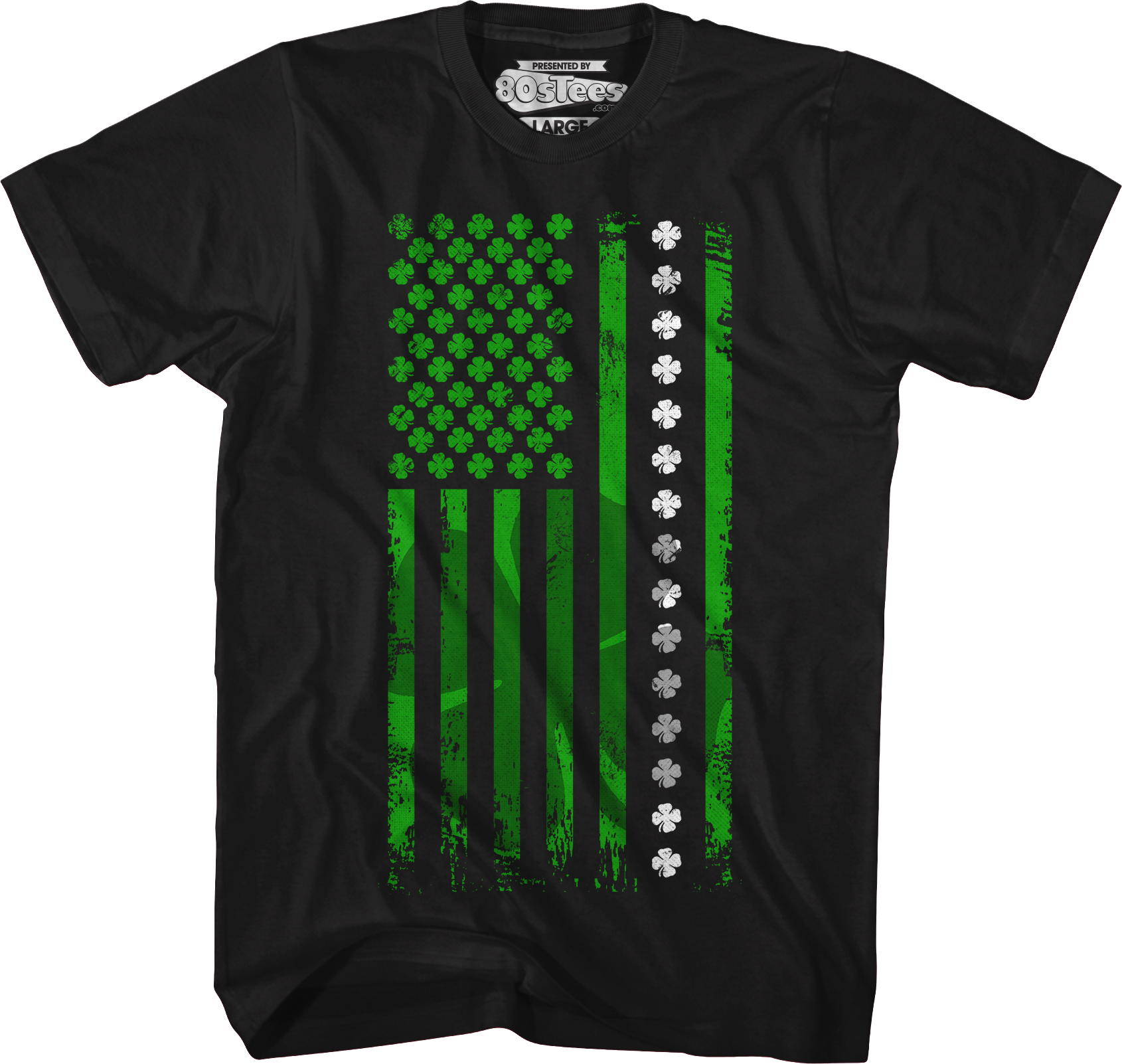 Shamrock Flag St. Patrick's Day T-Shirt Hoodie, Sweatshirt | CiraTrend.com (Image 1)