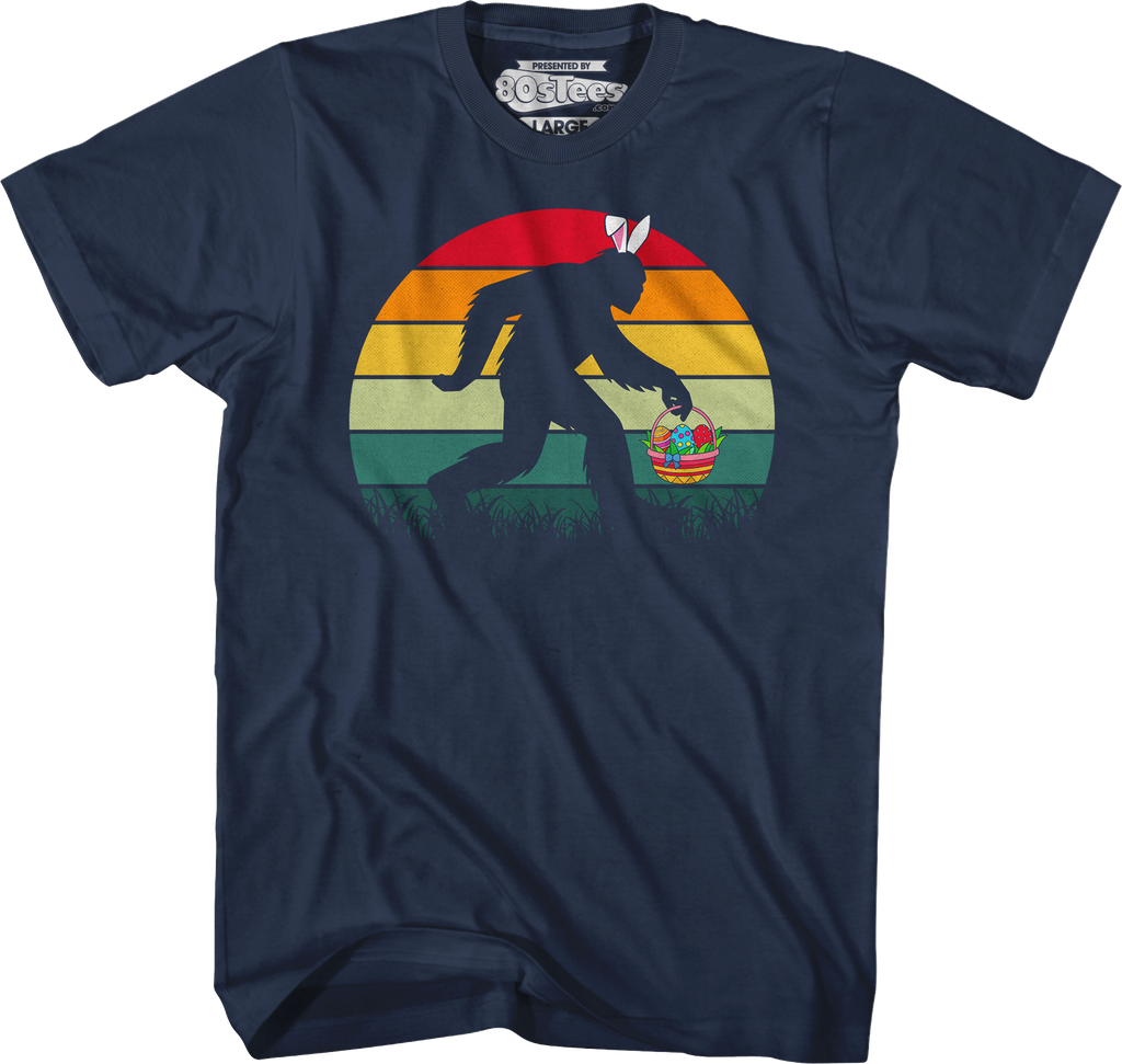 Retro Easter Bigfoot T-Shirt Hoodie, Sweatshirt | CiraTrend.com (Image 3)