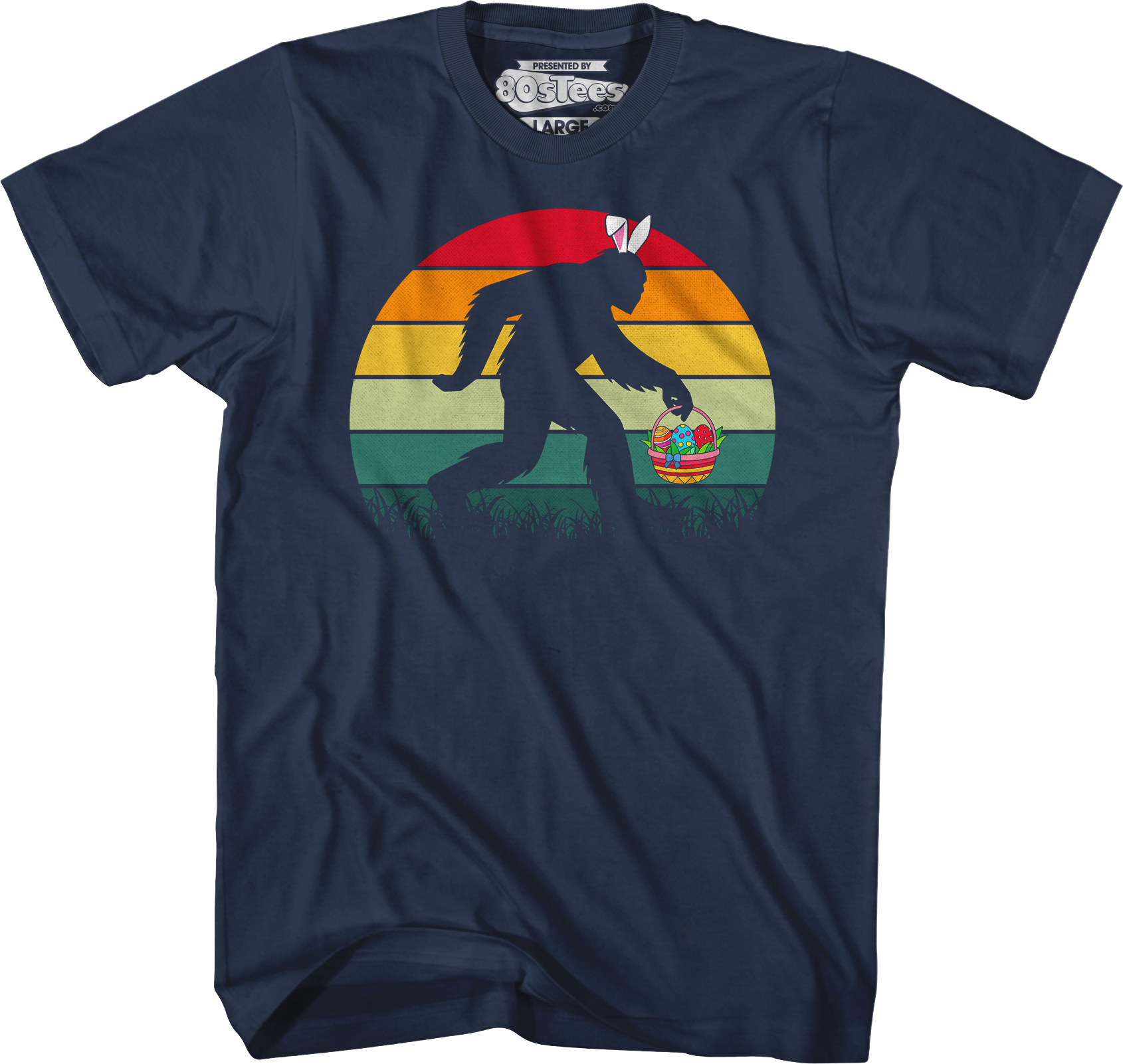 Retro Easter Bigfoot T-Shirt Hoodie, Sweatshirt | CiraTrend.com (Image 3)