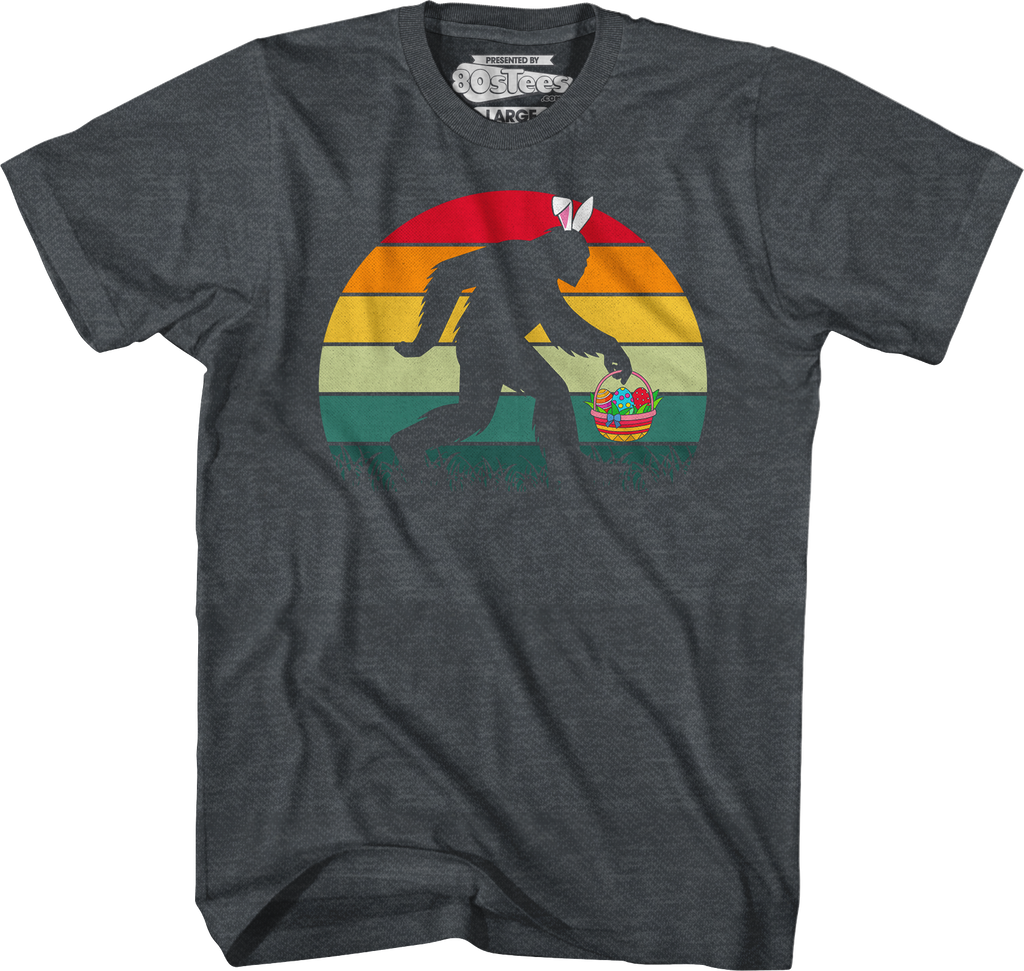 Retro Easter Bigfoot T-Shirt Hoodie, Sweatshirt | CiraTrend.com (Image 4)