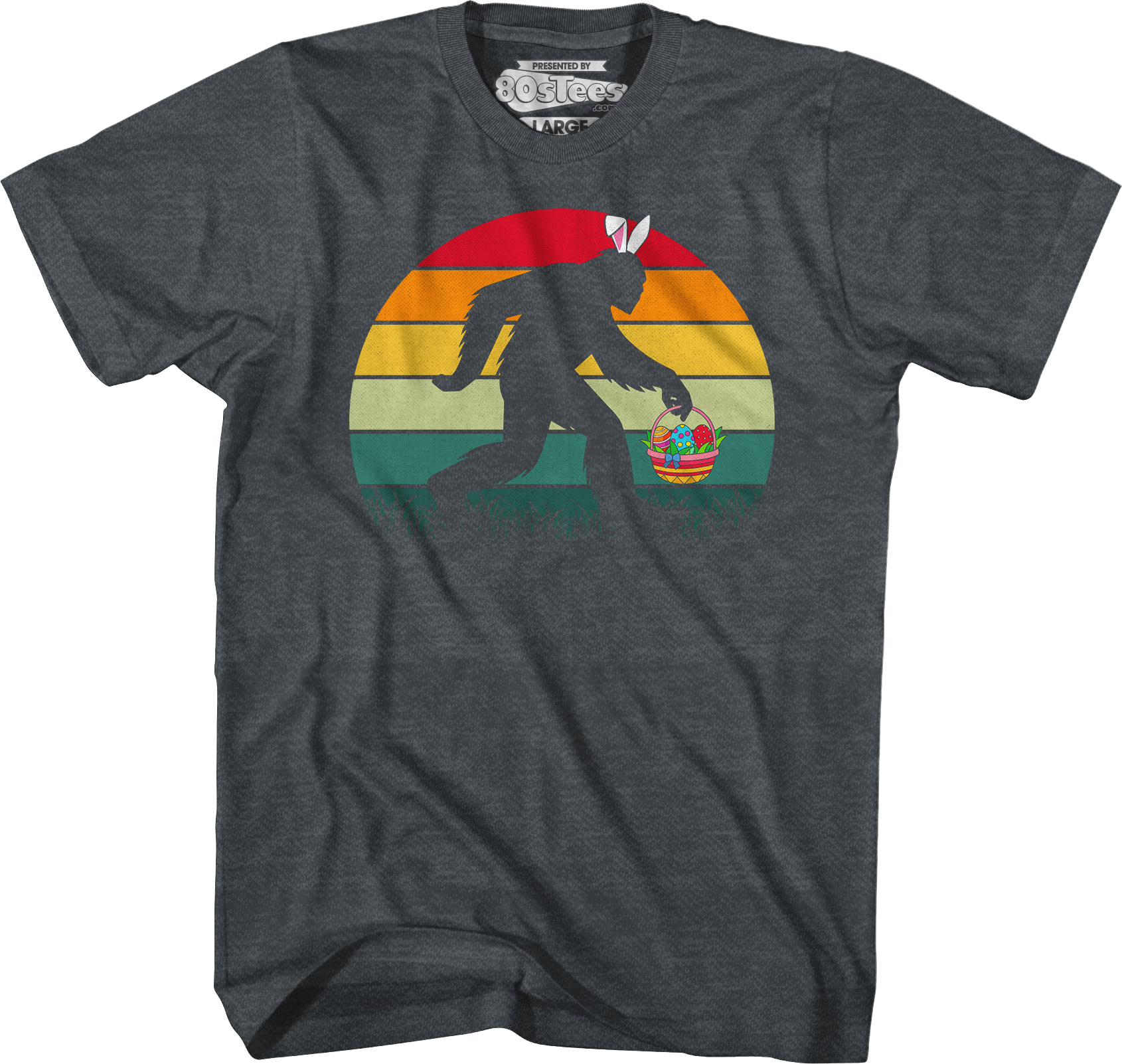 Retro Easter Bigfoot T-Shirt Hoodie, Sweatshirt | CiraTrend.com (Image 4)
