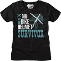 Womens No Bike Helmet Survivor Shirt Hoodie, Sweatshirt | CiraTrend.com (Image 1)