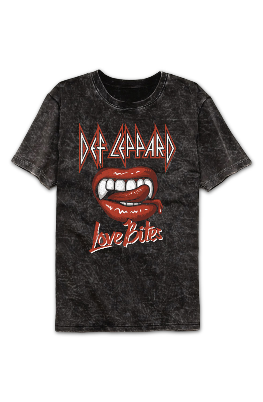 Teeth Love Bites Def Leppard Mineral Wash T-Shirt Hoodie, Sweatshirt | CiraTrend.com (Image 2)