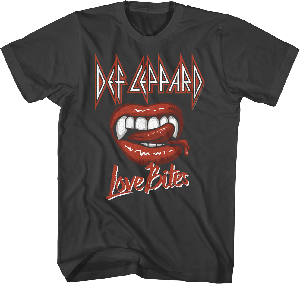 Teeth Love Bites Def Leppard T-Shirt Hoodie, Sweatshirt | CiraTrend.com (Image 1)