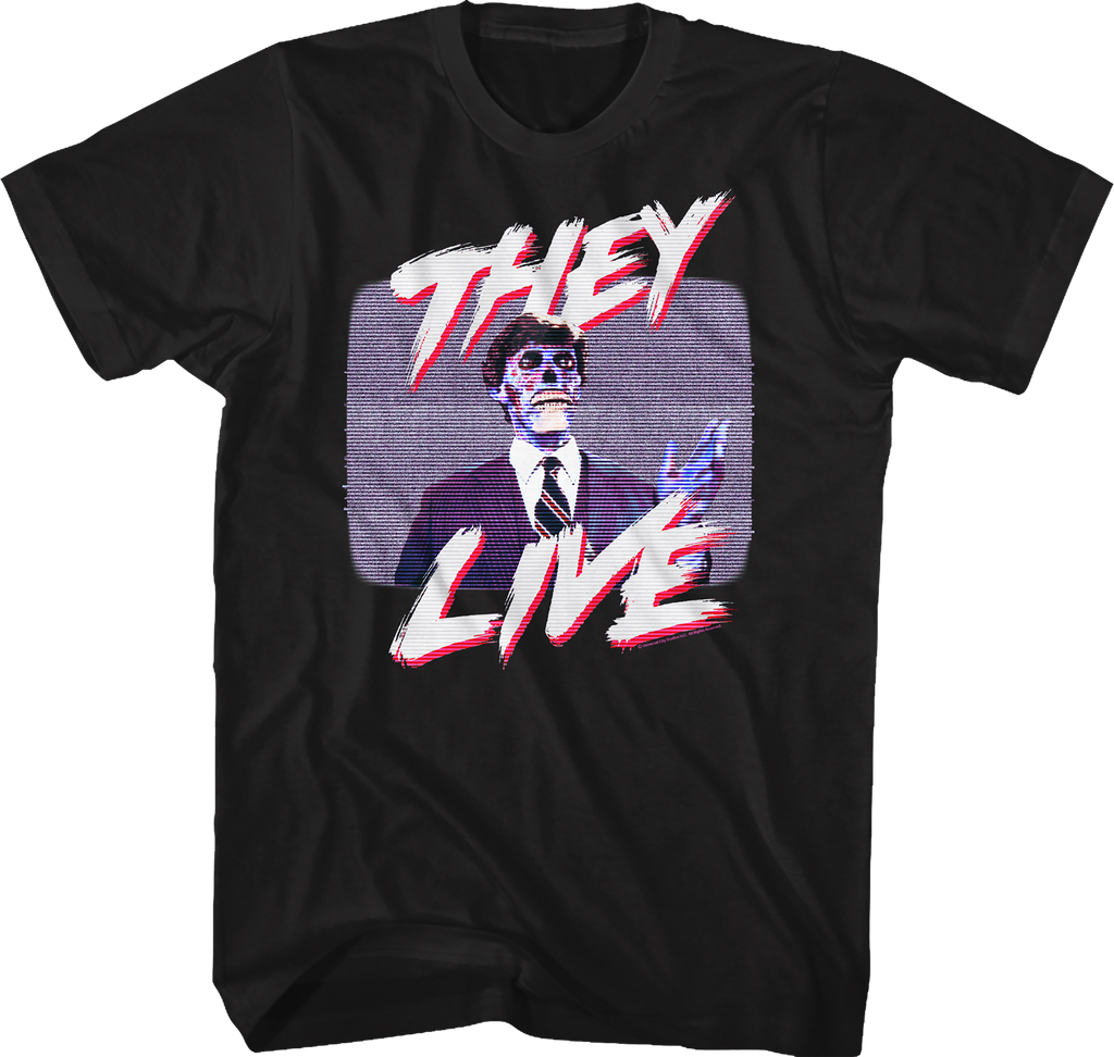 Television Static They Live T-Shirt Hoodie, Sweatshirt | CiraTrend.com (Image 1)
