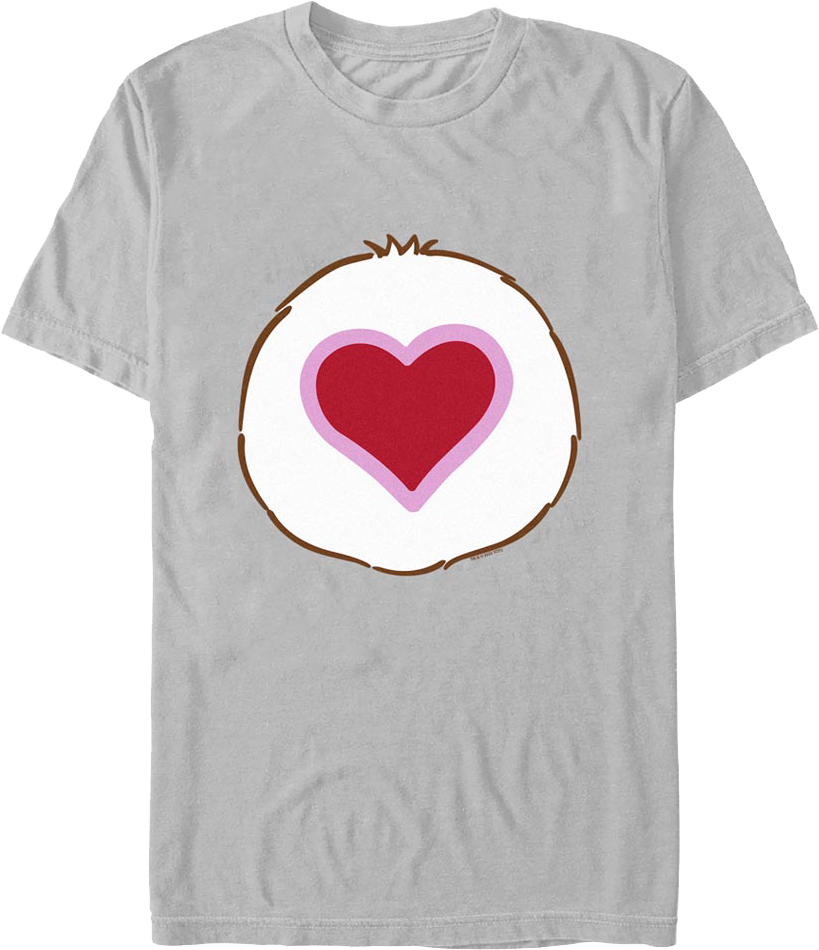 Tenderheart Bear Belly Badge Care Bears T-Shirt Hoodie, Sweatshirt | CiraTrend.com (Image 1)