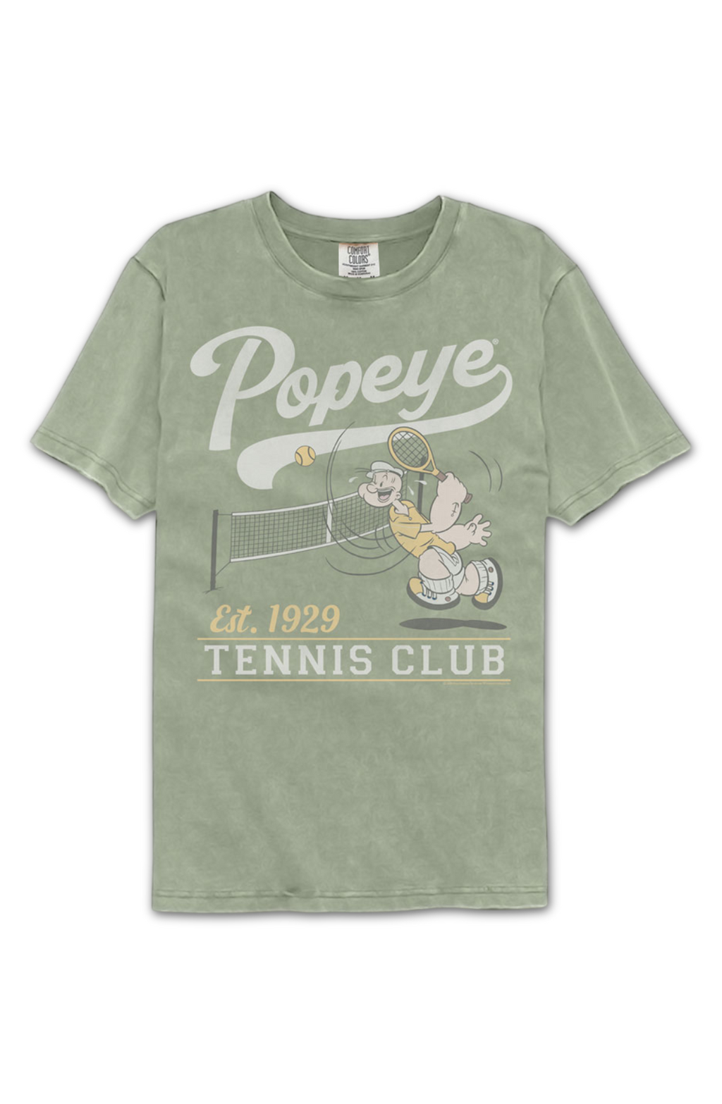 Tennis Club Popeye Comfort Colors Brand T-Shirt Hoodie, Sweatshirt | CiraTrend.com (Image 2)