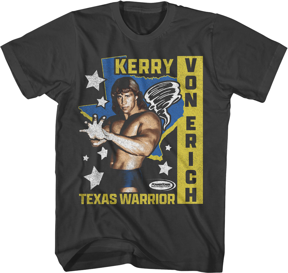 Texas Warrior Stars Kerry Von Erich T-Shirt Hoodie, Sweatshirt | CiraTrend.com (Image 1)