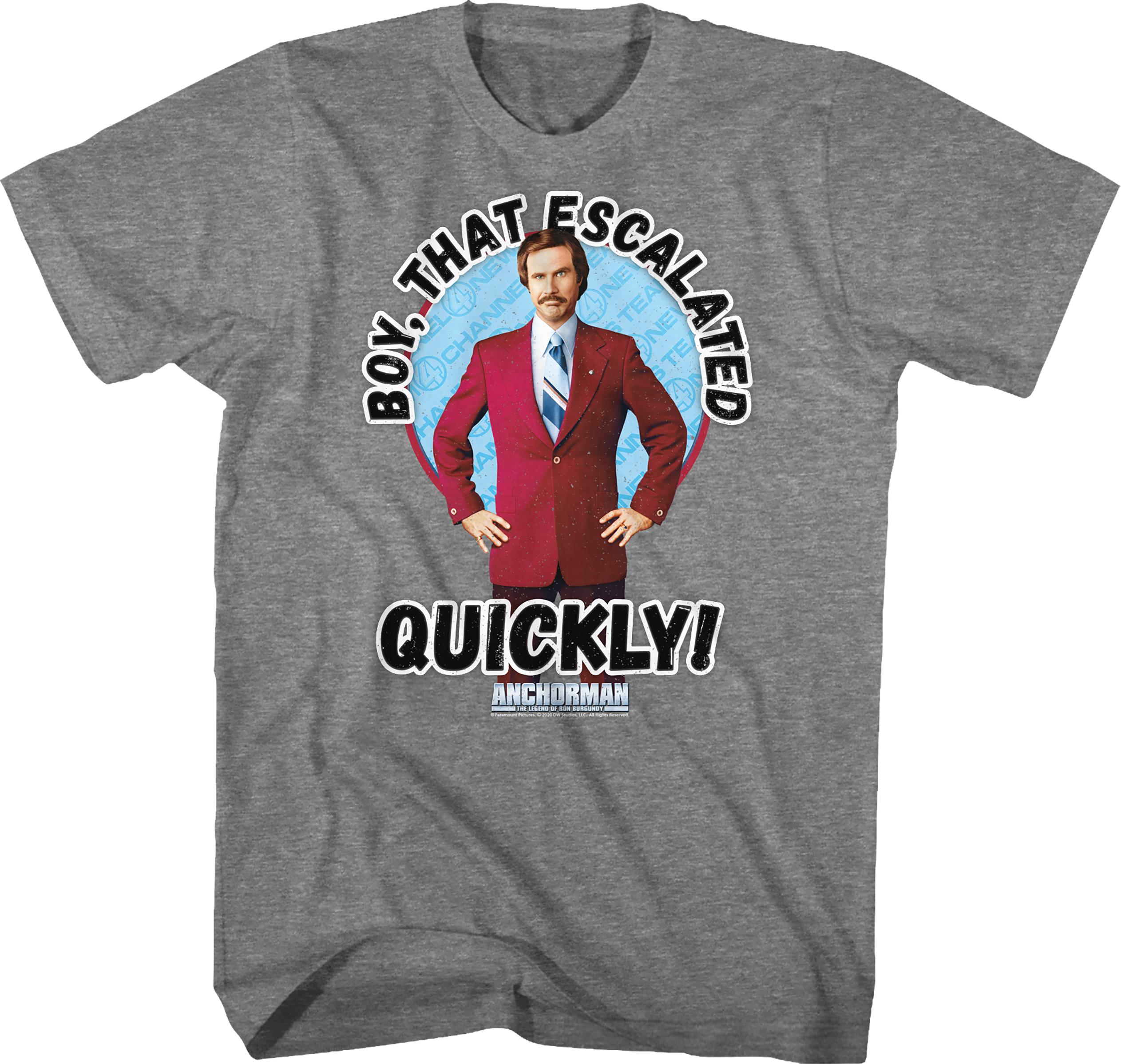 That Escalated Quickly Anchorman T-Shirt Hoodie, Sweatshirt | CiraTrend.com (Image 1)