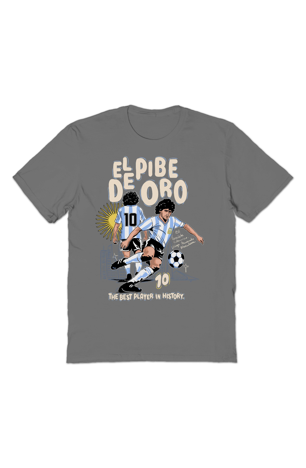 The Best Player In History Diego Maradona T-Shirt Hoodie, Sweatshirt | CiraTrend.com (Image 2)
