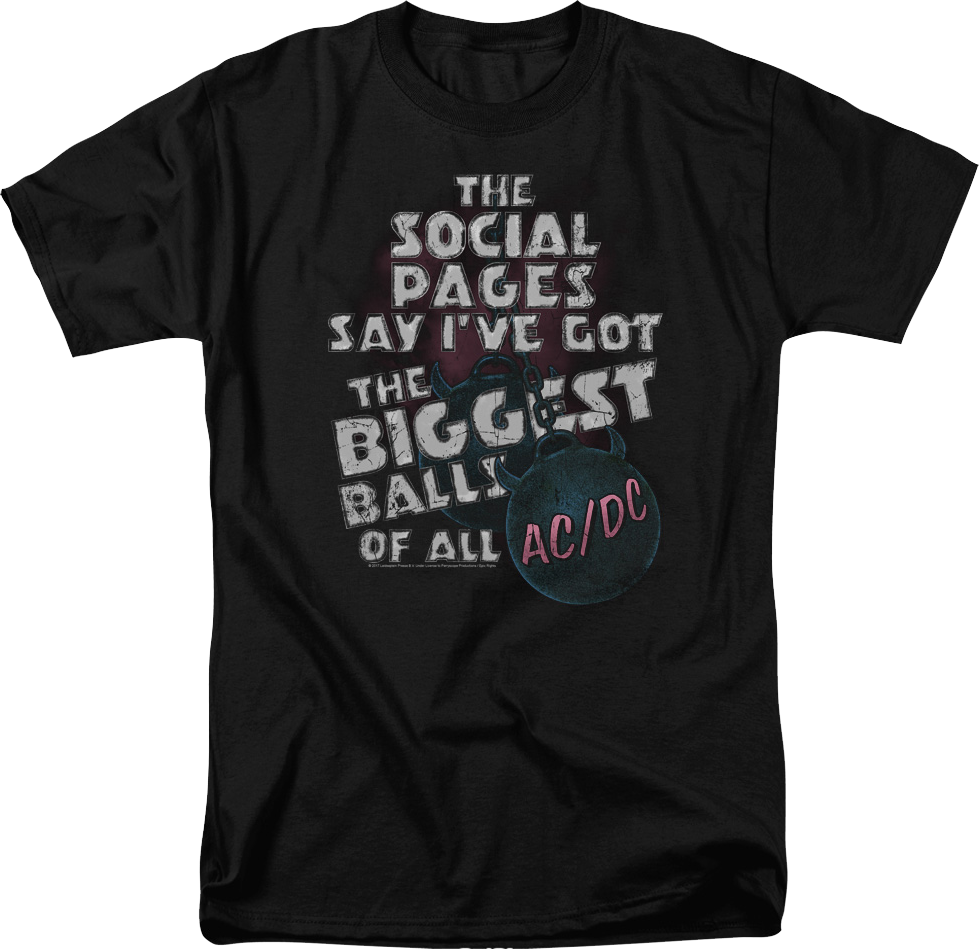 The Biggest Balls Of All ACDC T-Shirt Hoodie, Sweatshirt | CiraTrend.com (Image 1)