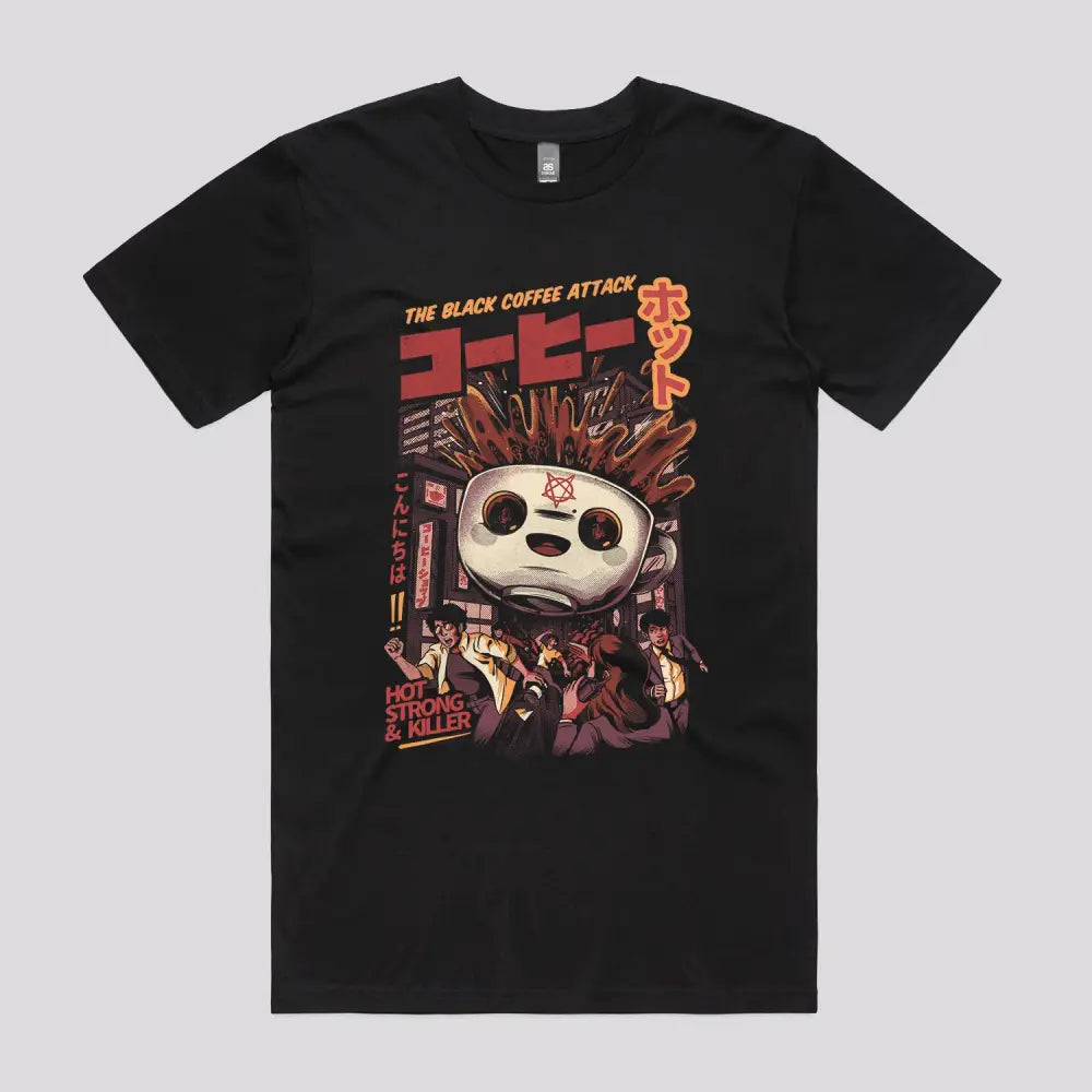 The Black Coffee Attack T-Shirt Hoodie, Sweatshirt | CiraTrend.com (Image 2)
