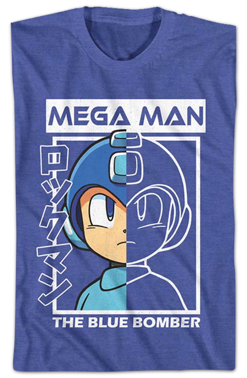 The Blue Bomber Outline Mega Man T-Shirt Hoodie, Sweatshirt | CiraTrend.com (Image 2)