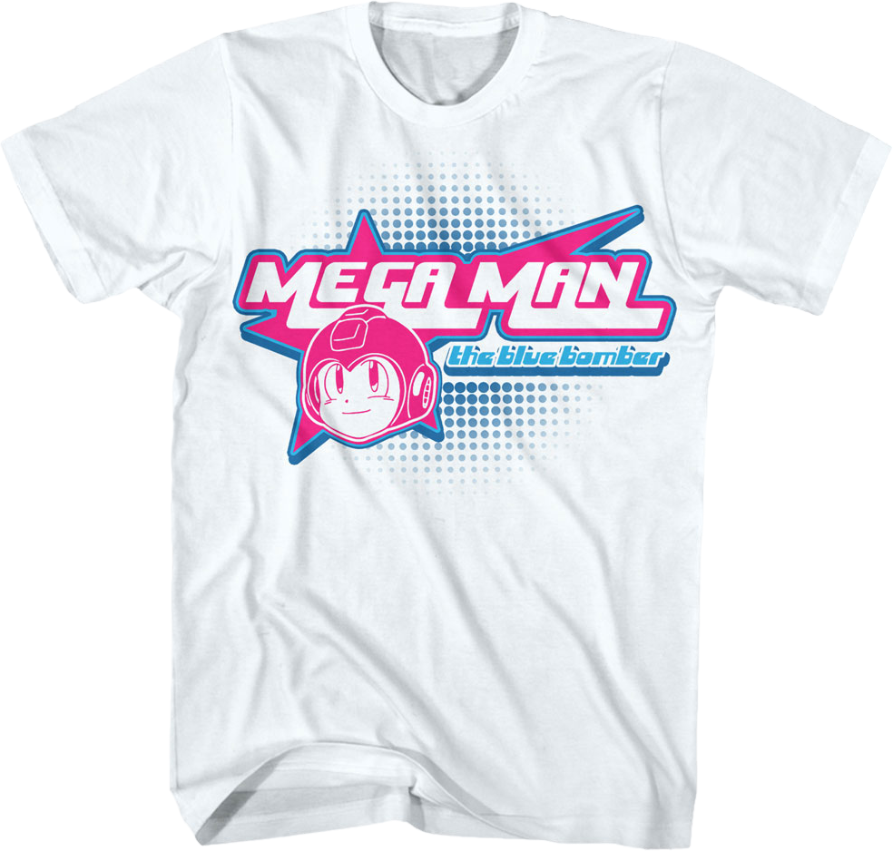 The Blue Bomber Star Logo Mega Man T-Shirt Hoodie, Sweatshirt | CiraTrend.com (Image 1)