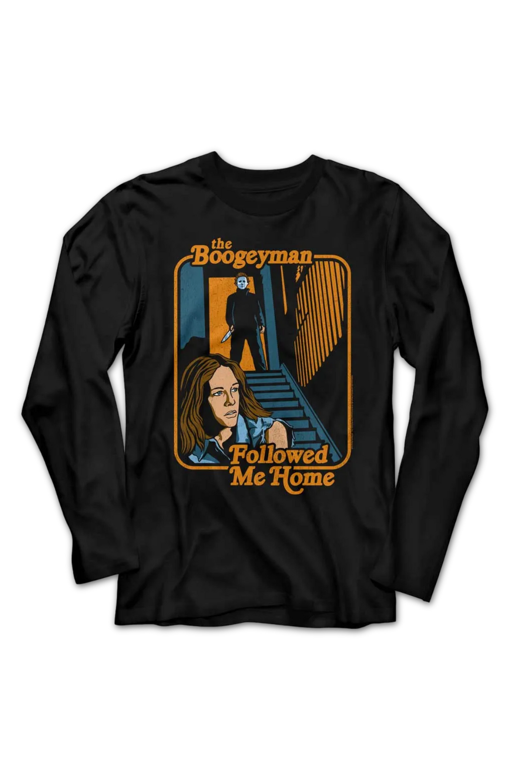 The Boogeyman Followed Me Home Halloween Long Sleeve Shirt Hoodie, Sweatshirt | CiraTrend.com (Image 2)