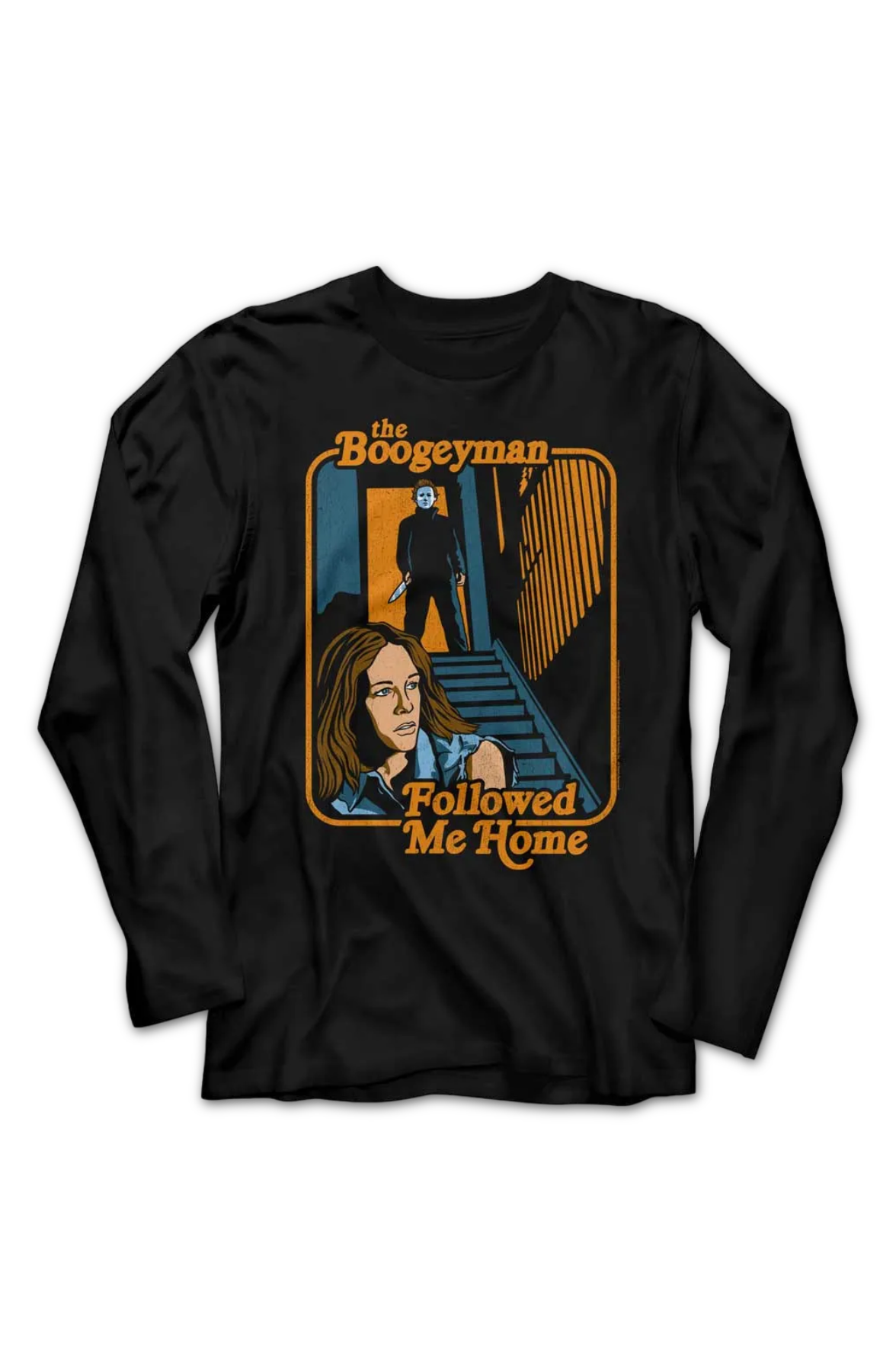 The Boogeyman Followed Me Home Halloween Long Sleeve Shirt Hoodie, Sweatshirt | CiraTrend.com (Image 2)