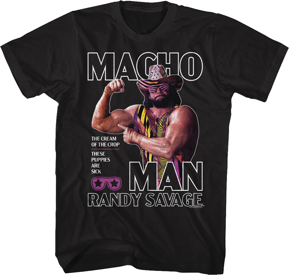 The Cream Of The Crop Flex Macho Man Randy Savage T-Shirt Hoodie, Sweatshirt | CiraTrend.com (Image 1)