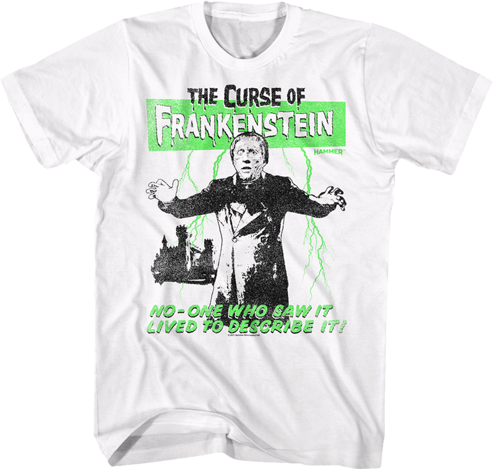 The Curse Of Frankenstein Hammer Films T-Shirt Hoodie, Sweatshirt | CiraTrend.com (Image 1)