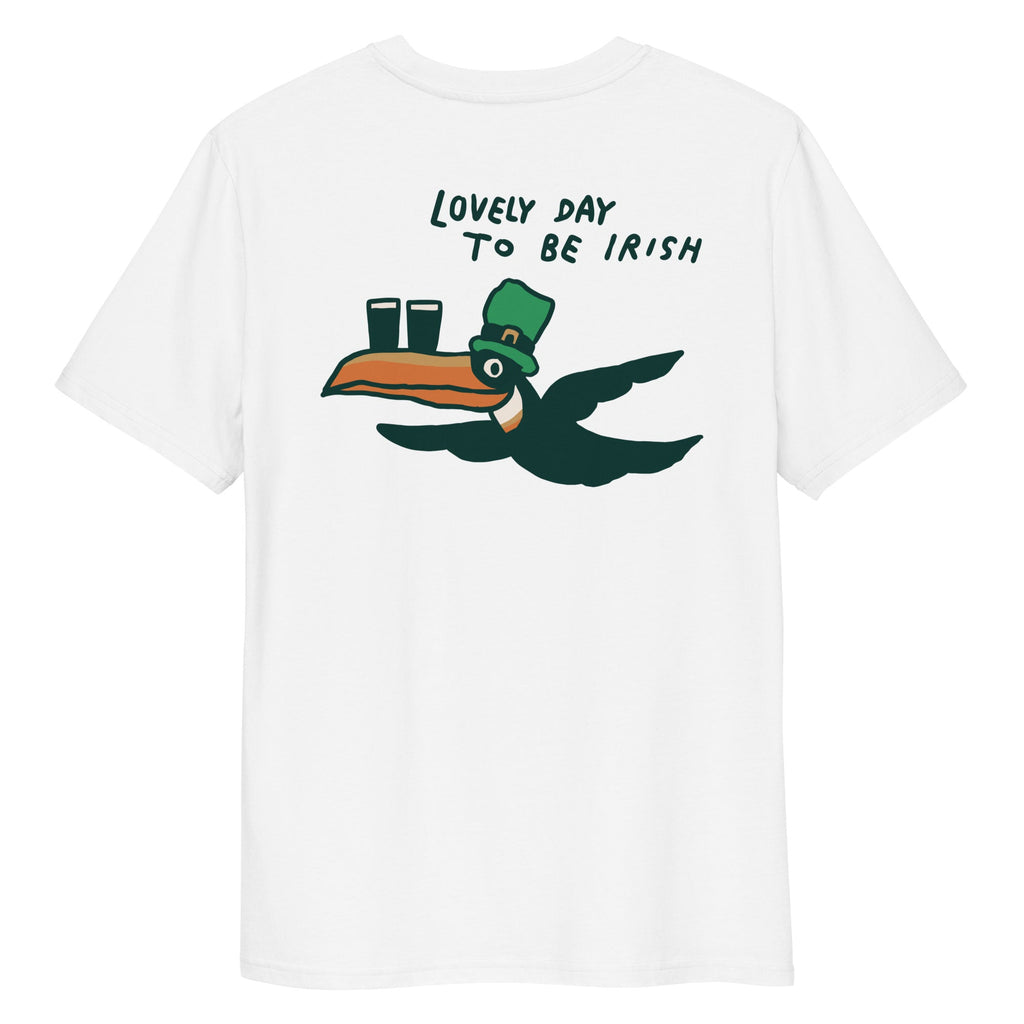 The Dead Rabbit - St Patrick's Day - Lovely Day To Be Irish T-Shirt - White Hoodie, Sweatshirt | CiraTrend.com (Image 3)