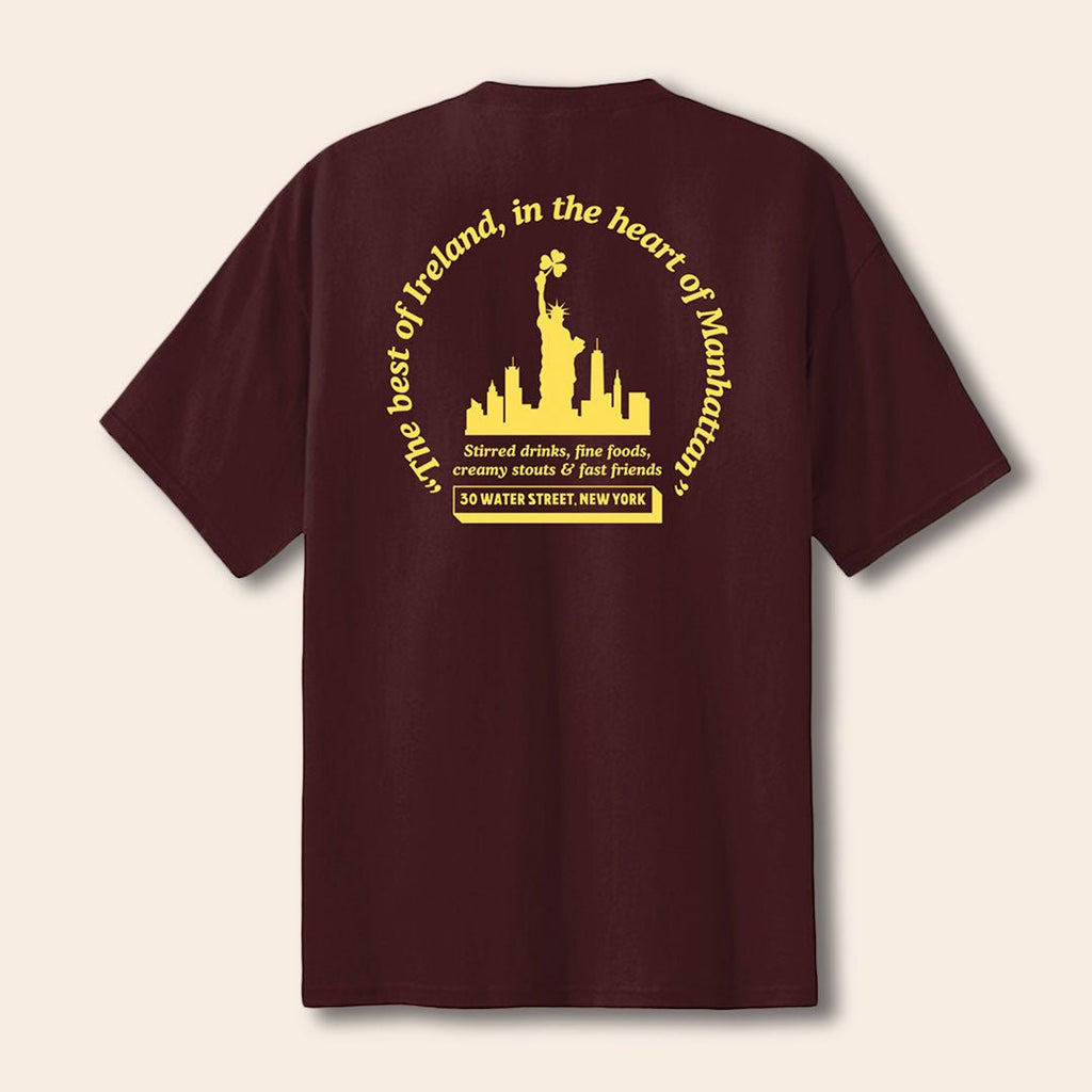 The Dead Rabbit - Irish Imports Welcome to New York T-Shirt - Athletic Maroon Hoodie, Sweatshirt | CiraTrend.com (Image 2)