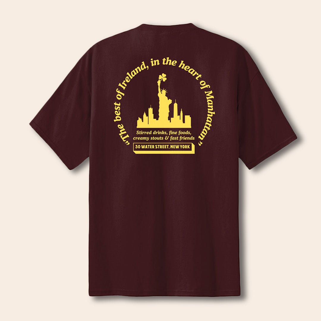 The Dead Rabbit - Irish Imports Welcome to New York T-Shirt - Athletic Maroon Hoodie, Sweatshirt | CiraTrend.com (Image 2)
