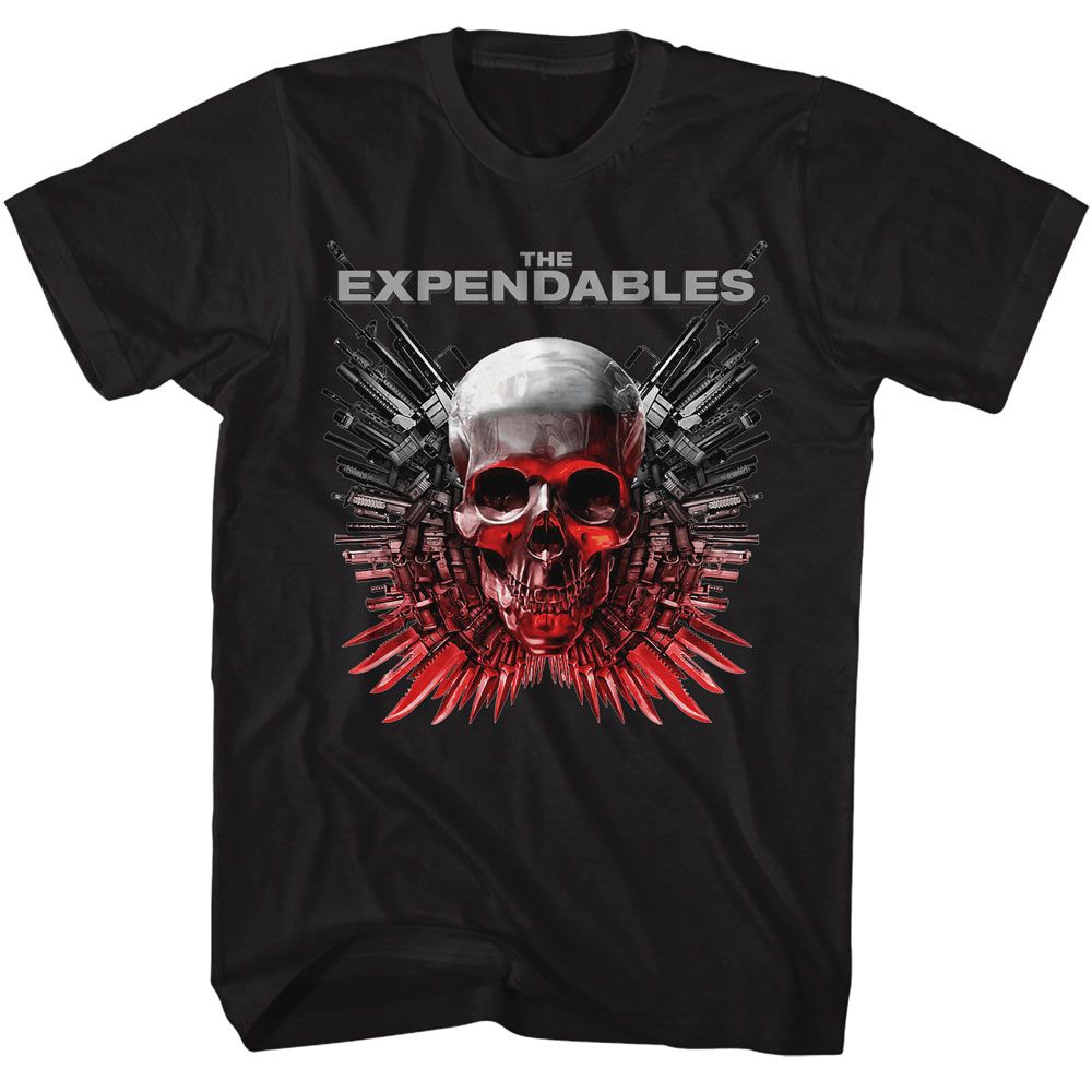 The Expendables - Expendables Skull And Guns Boyfriend Tee Hoodie, Sweatshirt | CiraTrend.com