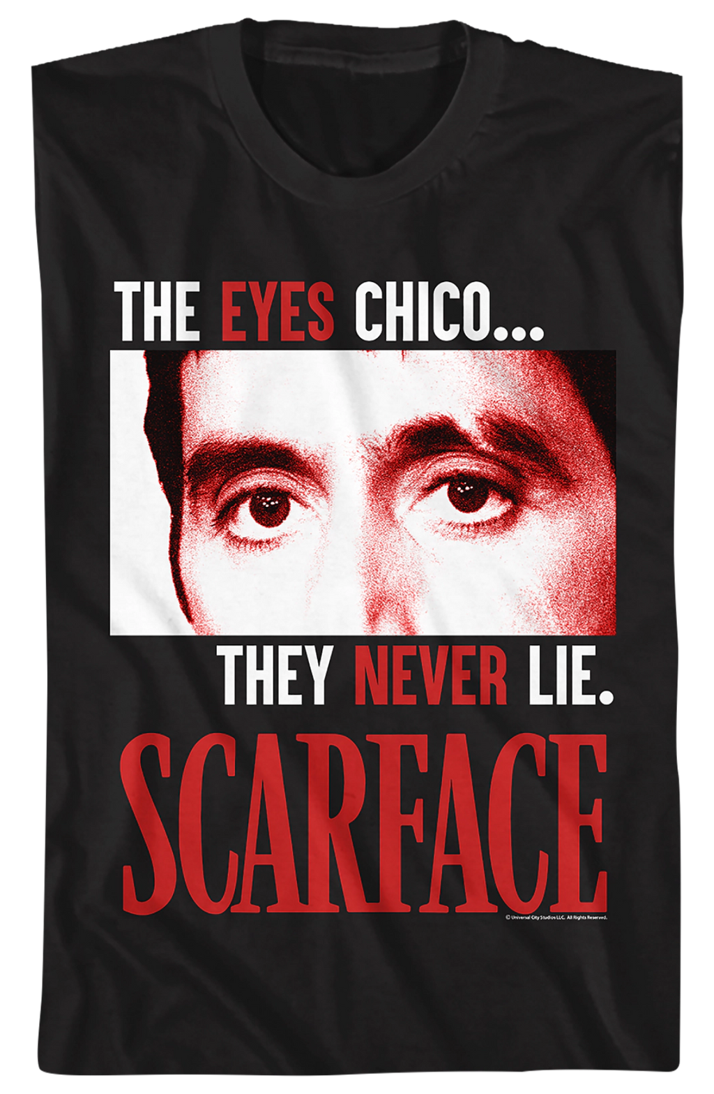 The Eyes Never Lie Scarface T-Shirt Hoodie, Sweatshirt | CiraTrend.com (Image 2)