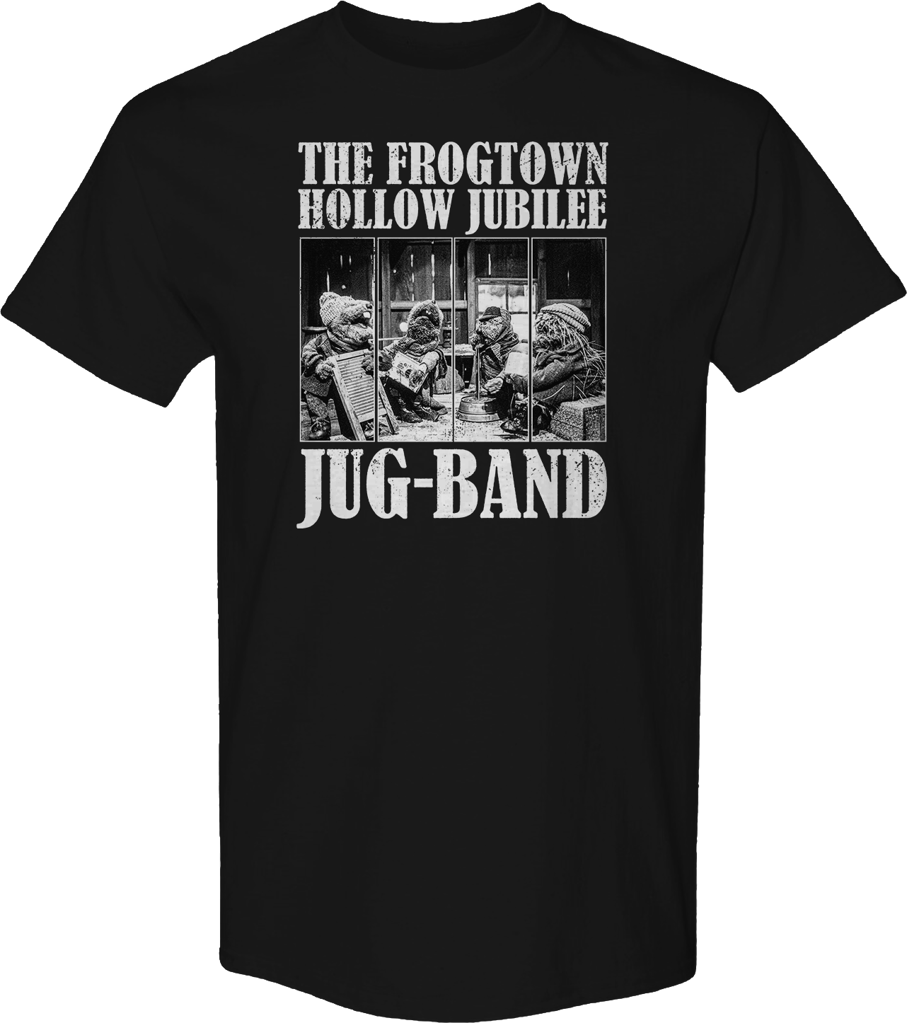 The Frogtown Hollow Jubilee Jug-Band Emmet Otter T-Shirt Hoodie, Sweatshirt | CiraTrend.com (Image 1)