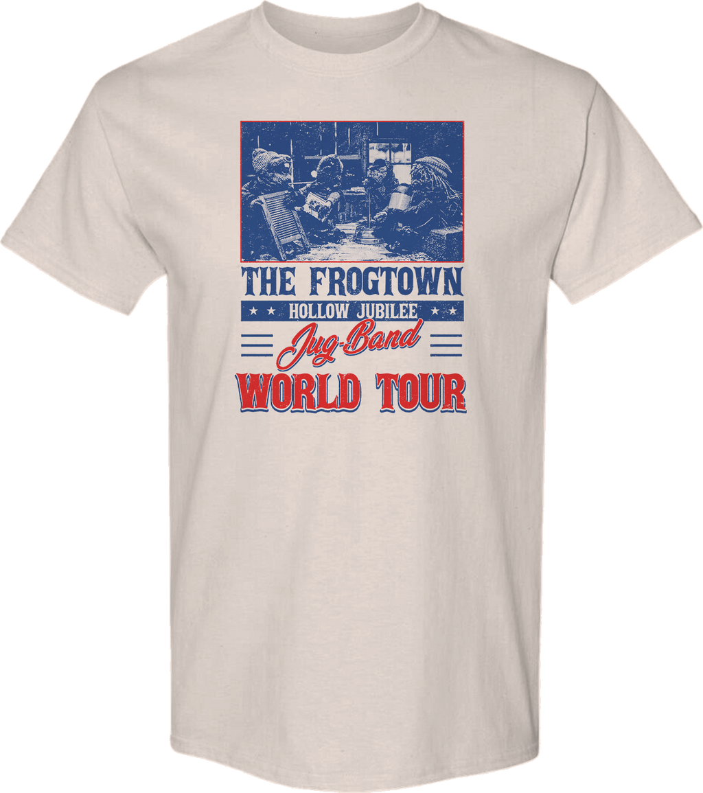 The Frogtown Hollow Jubilee Jug-Band World Tour Emmet Otter T-Shirt Hoodie, Sweatshirt | CiraTrend.com (Image 1)