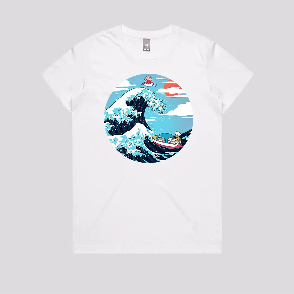 The Great Wave of Ponyo T-Shirt Hoodie, Sweatshirt | CiraTrend.com (Image 3)