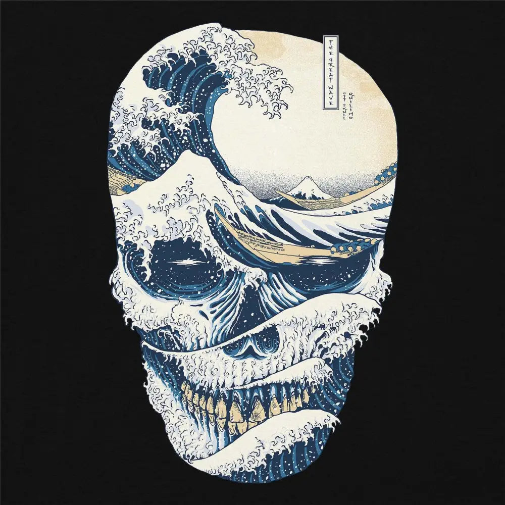 The Great Wave off Skull T-Shirt Hoodie, Sweatshirt | CiraTrend.com (Image 4)