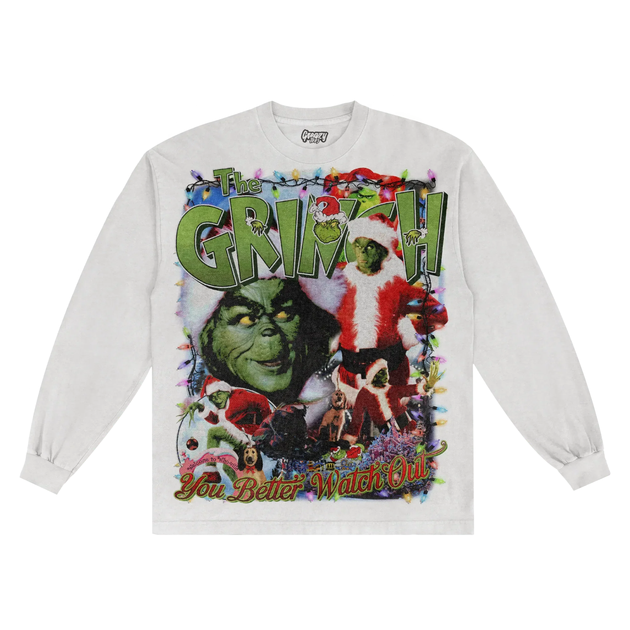 The Grinch Christmas Long Sleeved Tee Hoodie, Sweatshirt | CiraTrend.com (Image 1)