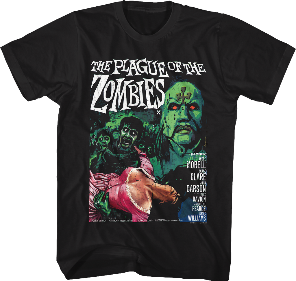 The Plague Of The Zombies Hammer Films T-Shirt Hoodie, Sweatshirt | CiraTrend.com (Image 1)