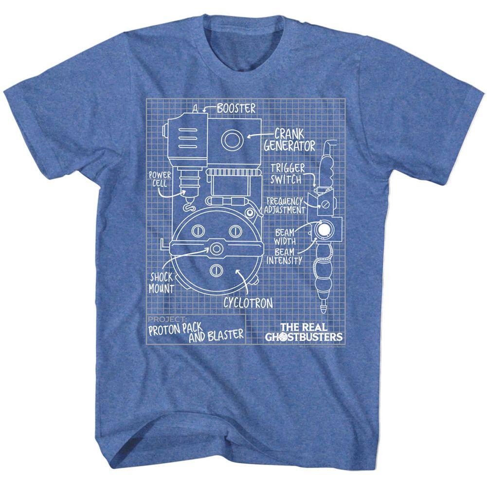 The Real Ghostbusters Blueprints T-Shirt Hoodie, Sweatshirt | CiraTrend.com