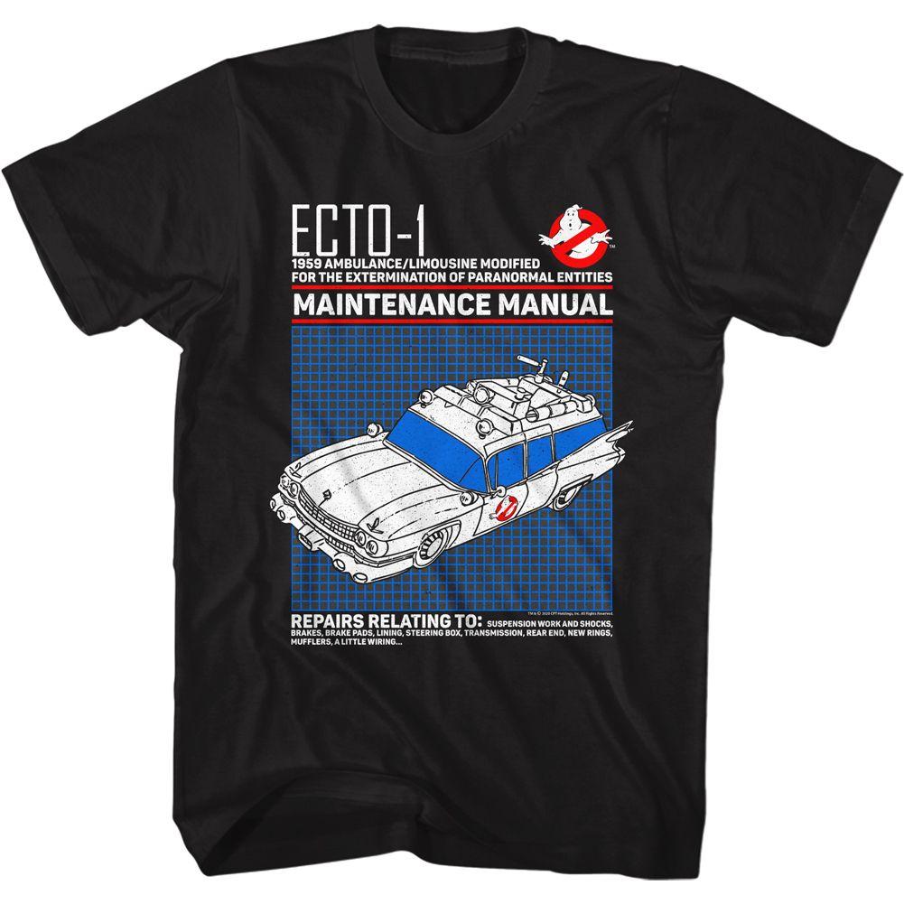 The Real Ghostbusters Ecto1 Manual T-Shirt Hoodie, Sweatshirt | CiraTrend.com