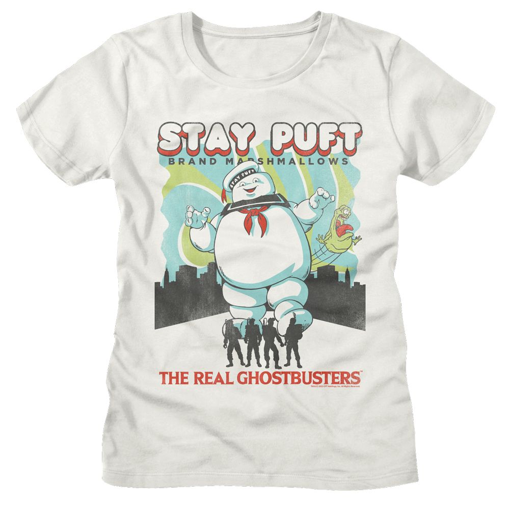 The Real Ghostbusters - RGB Stay Puft And Busters Womens T-Shirt Hoodie, Sweatshirt | CiraTrend.com