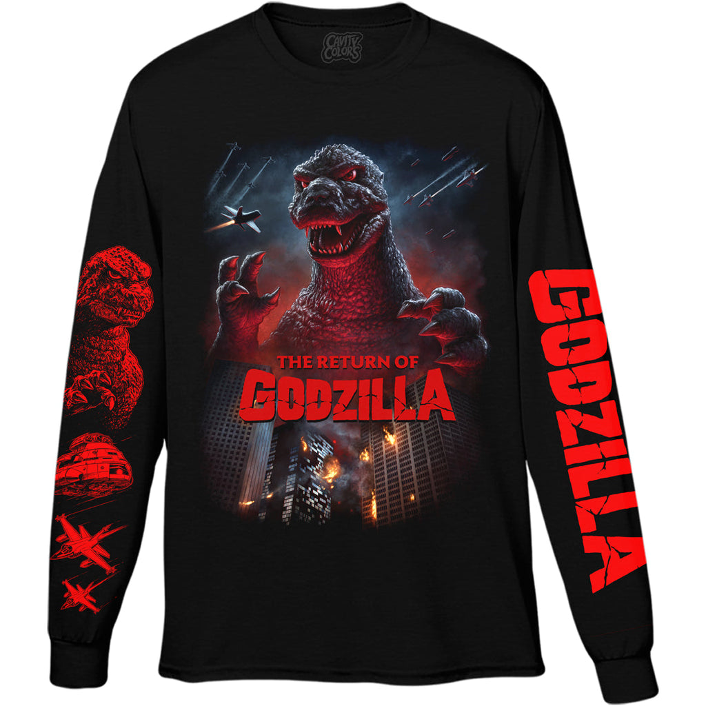 THE RETURN OF GODZILLA: 40TH ANNIVERSARY - LONG SLEEVE SHIRT Hoodie, Sweatshirt | CiraTrend.com (Image 1)
