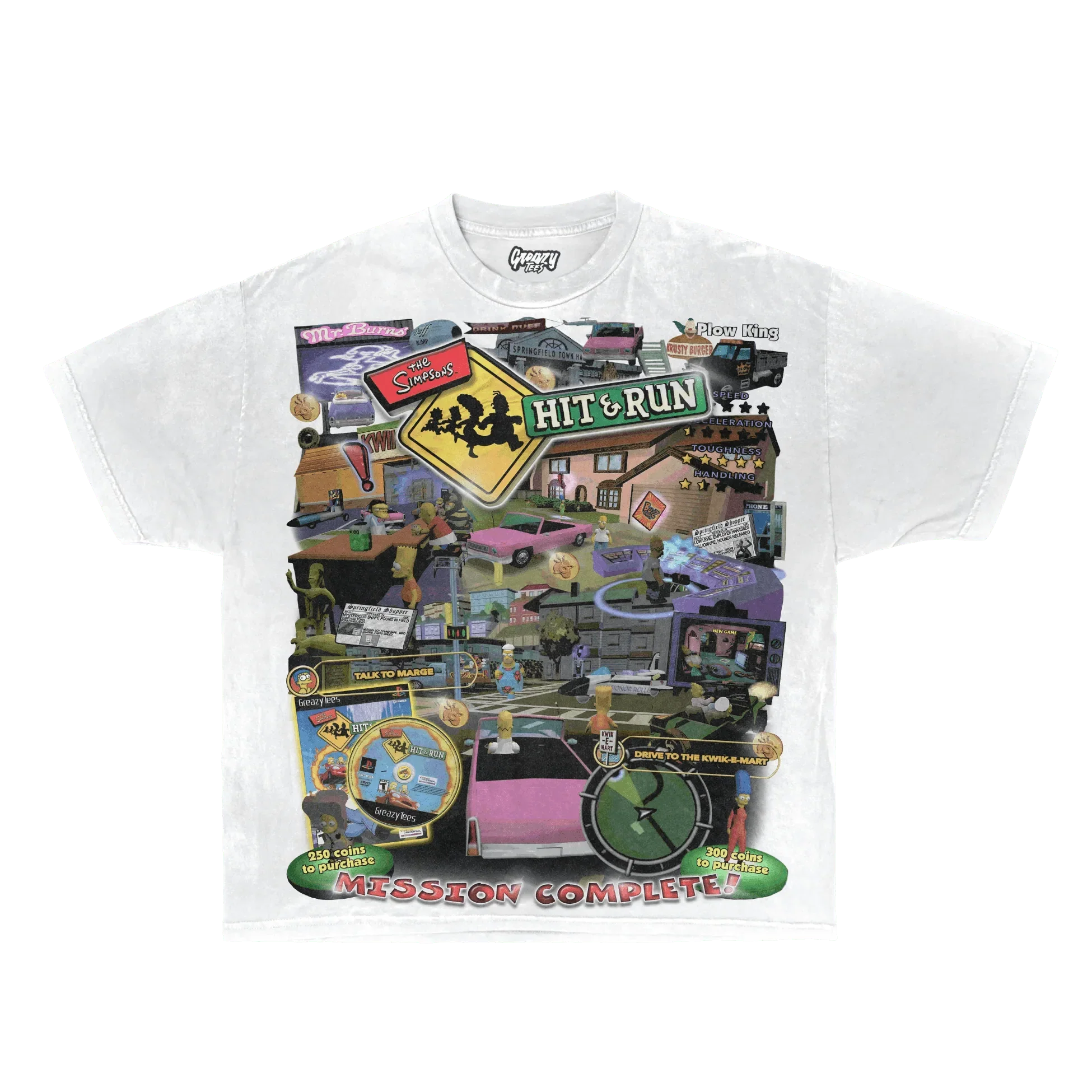 The Simpsons Hit & Run Tee Hoodie, Sweatshirt | CiraTrend.com (Image 1)