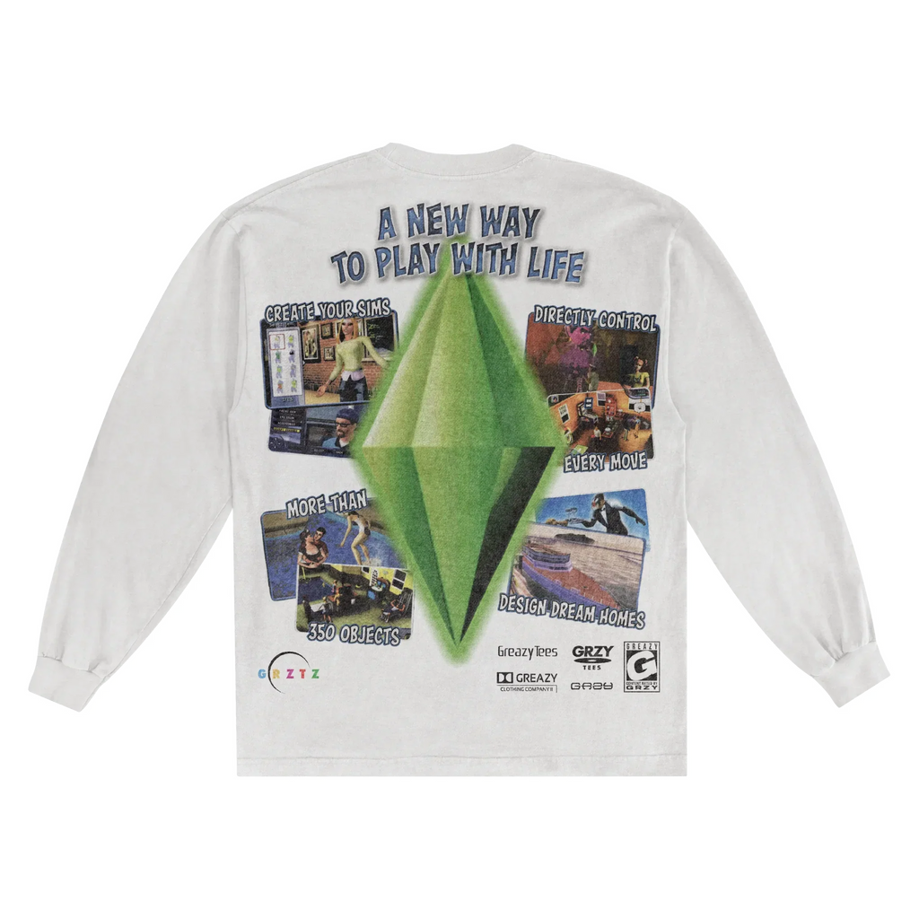The Sims Classic Long Sleeved Tee Hoodie, Sweatshirt | CiraTrend.com (Image 2)