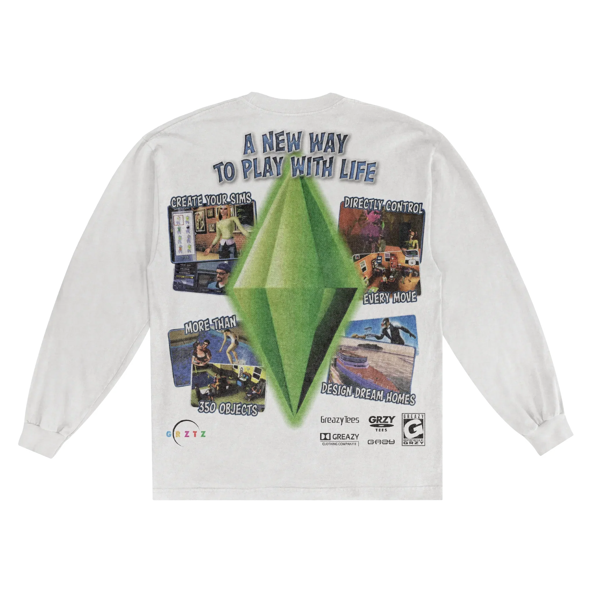 The Sims Classic Long Sleeved Tee Hoodie, Sweatshirt | CiraTrend.com (Image 2)