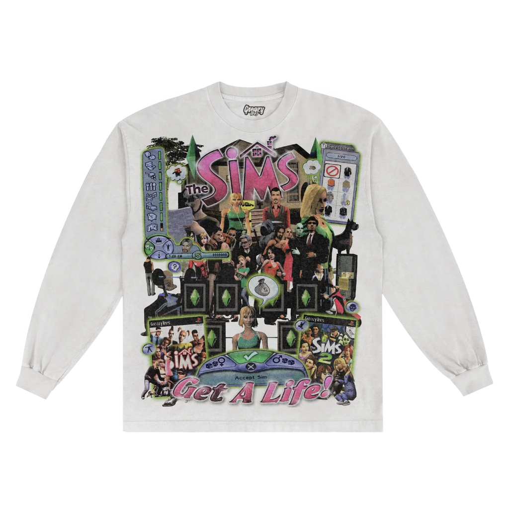 The Sims Classic Long Sleeved Tee Hoodie, Sweatshirt | CiraTrend.com (Image 1)